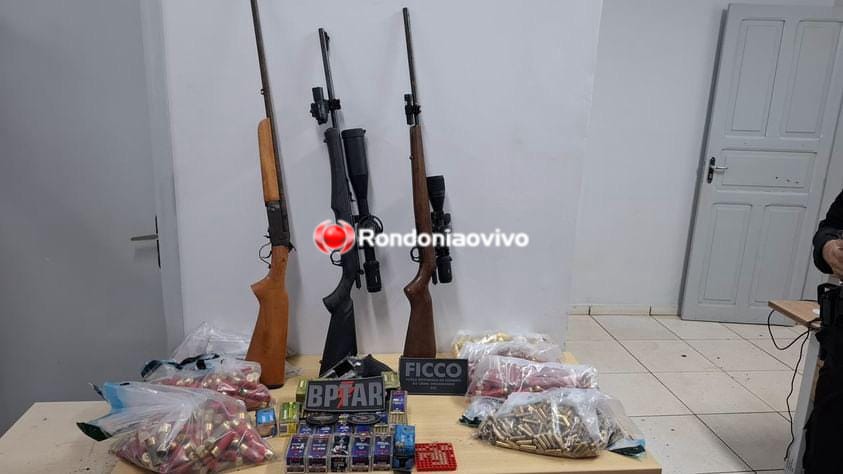 ATUALIZADA: BPTAR e FICCO montam operação e prendem criminosos com várias armas e munições de CAC