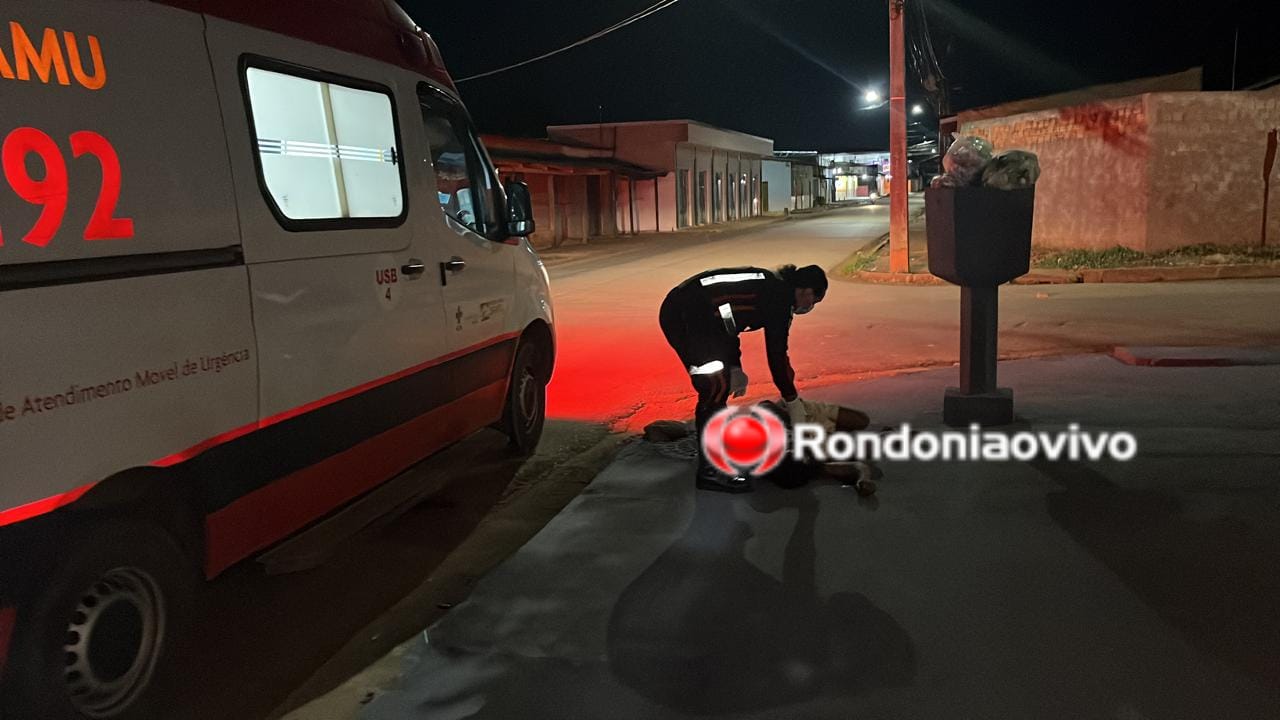 NO APONIÃ: Homem vítima de espancamento é encontrado caído em calçada 