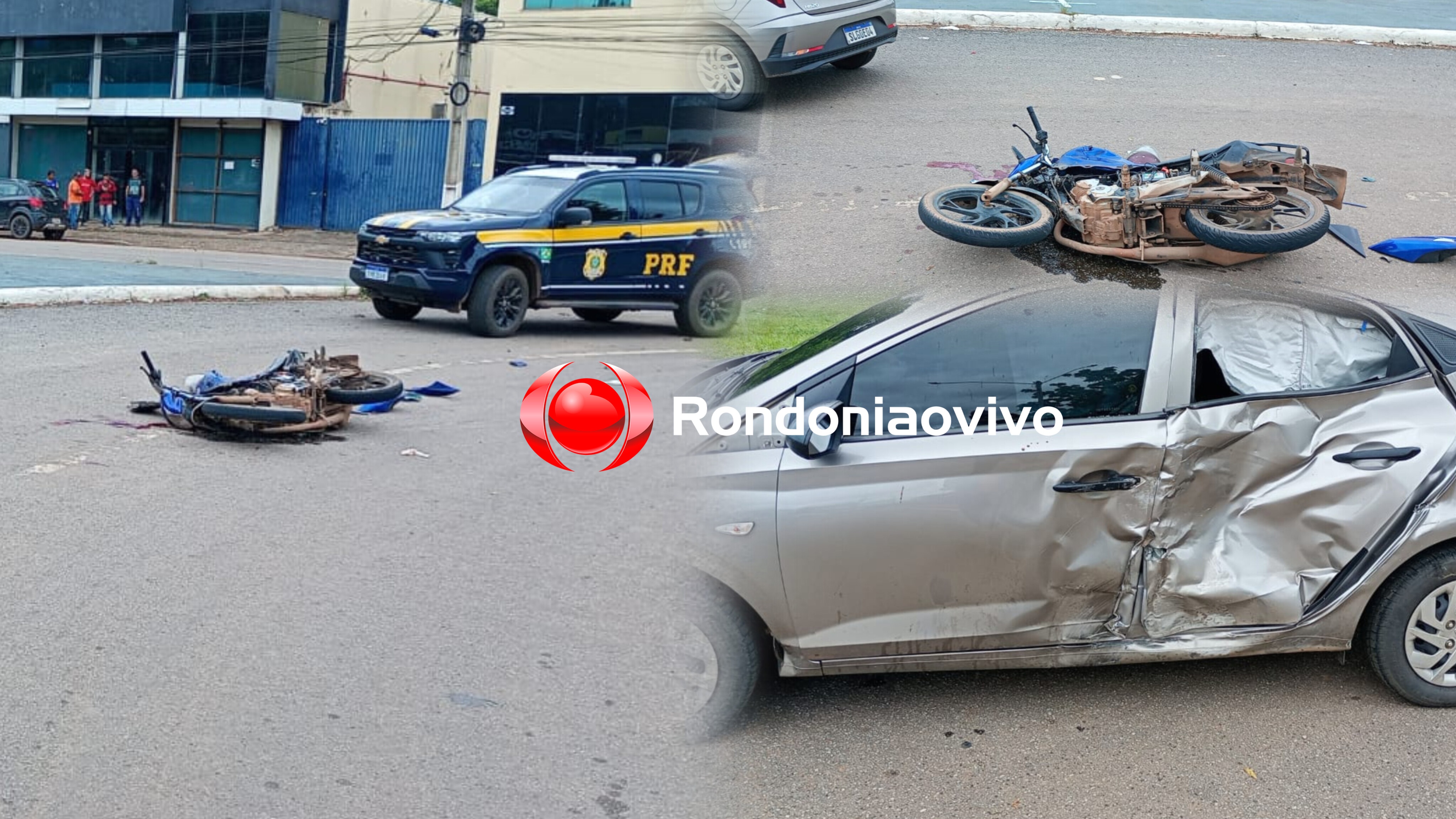 URGENTE: Motociclista fica em estado gravíssimo em acidente na Jorge Teixeira 