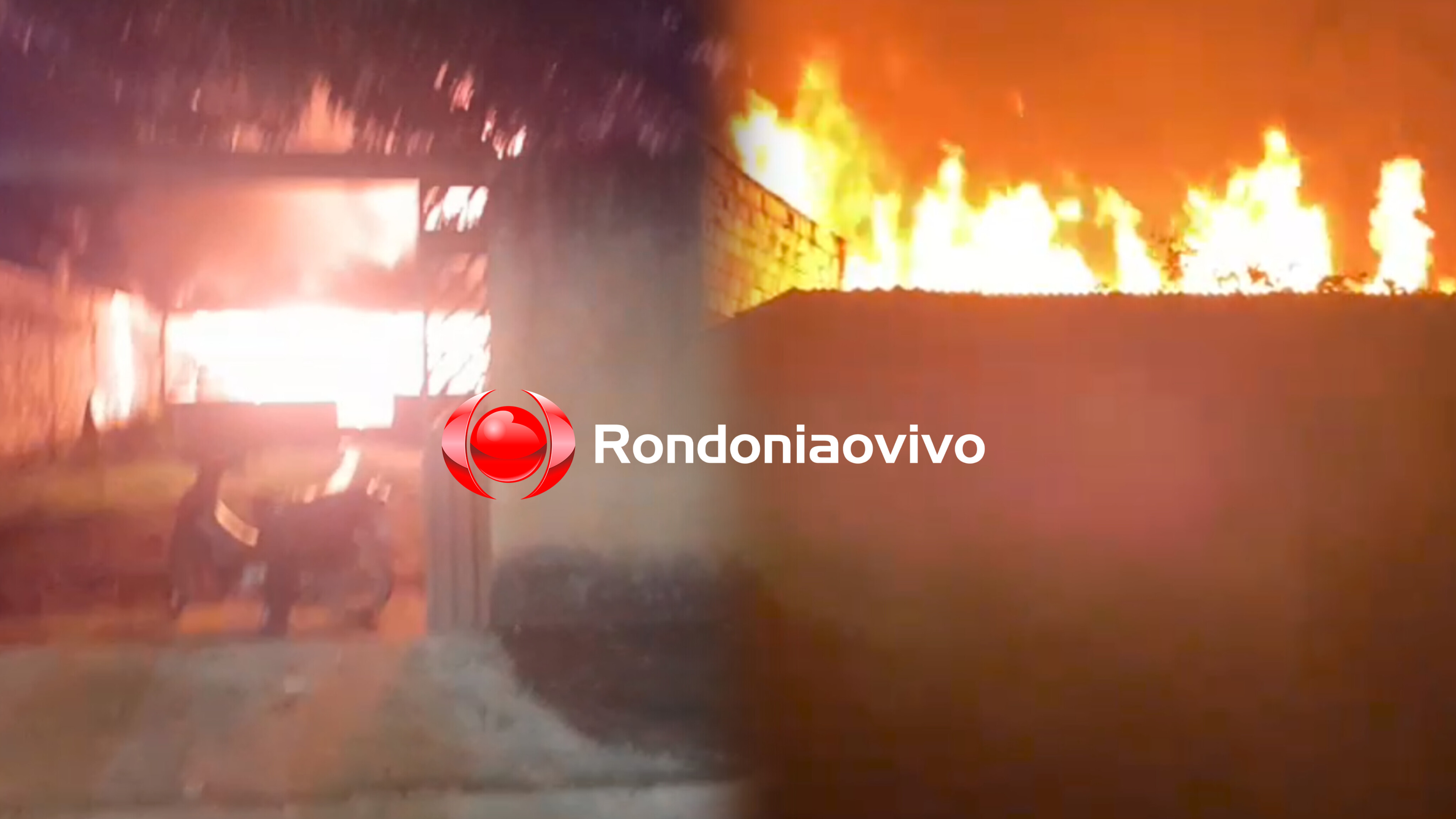 VÍDEO: Residência é destruída durante incêndio na zona Leste 