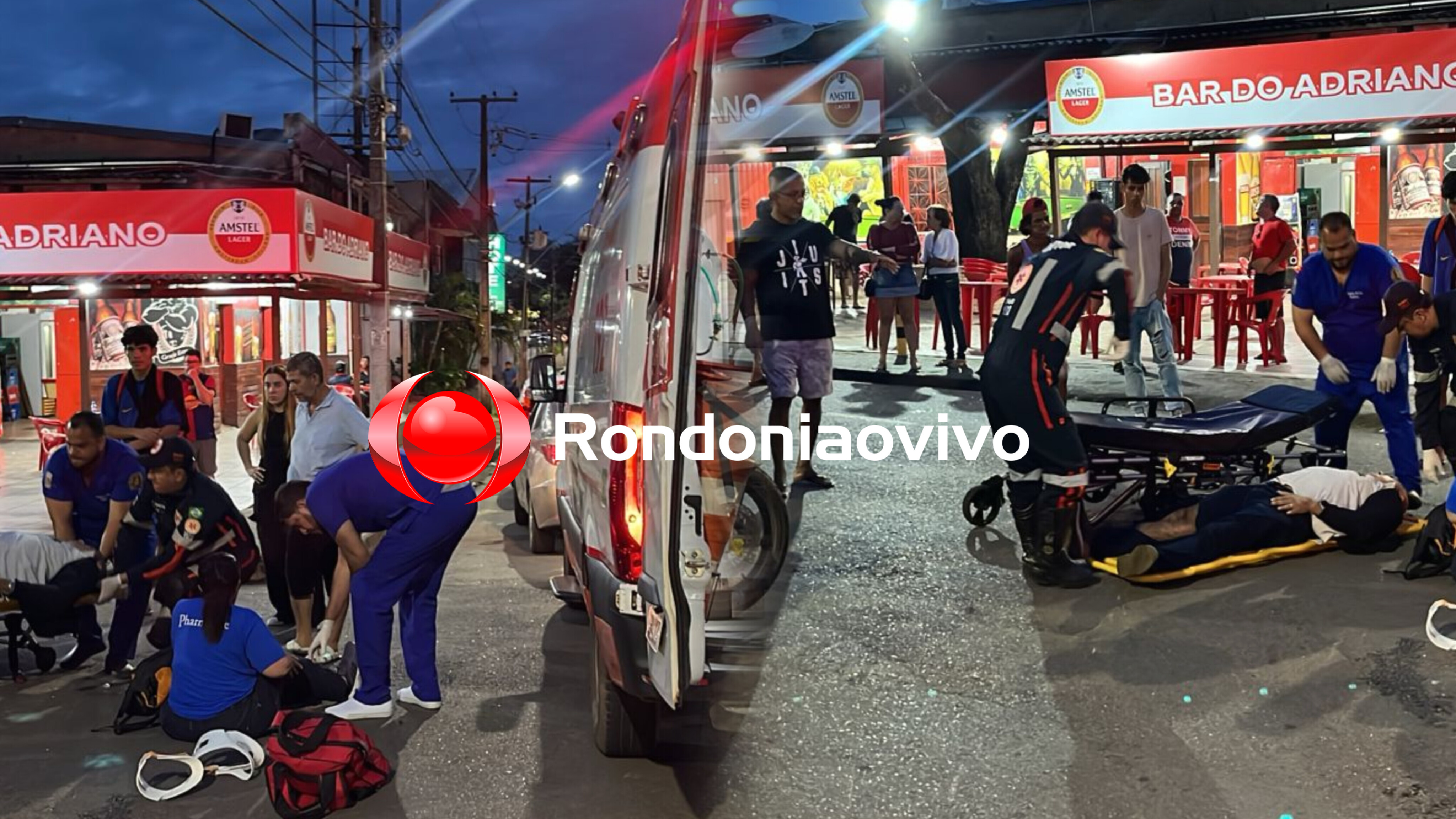 URGENTE: Motorista foge após atropelar casal na Avenida Carlos Gomes