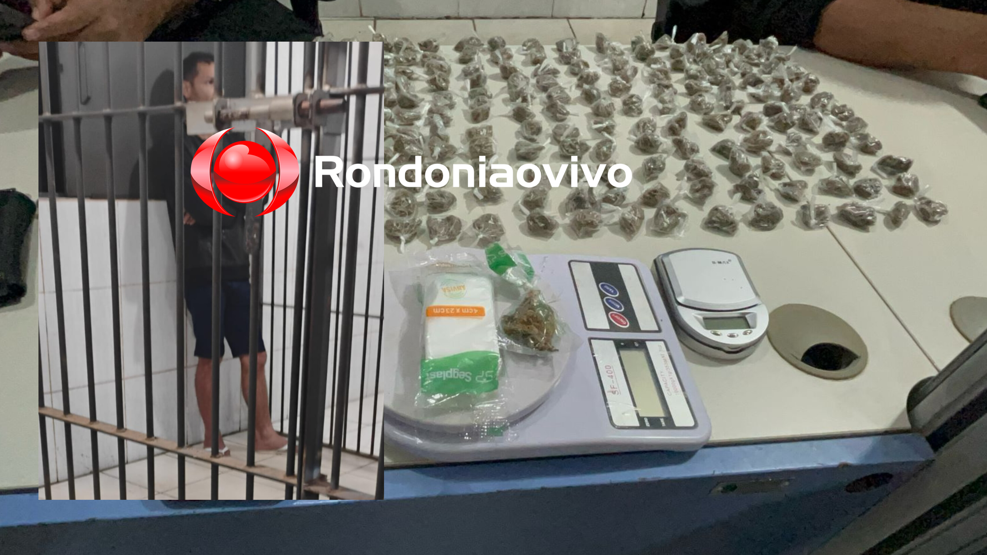 NO FLAGRA: Traficante é preso com quase 200 porções de drogas na garupa de moto aplicativo 