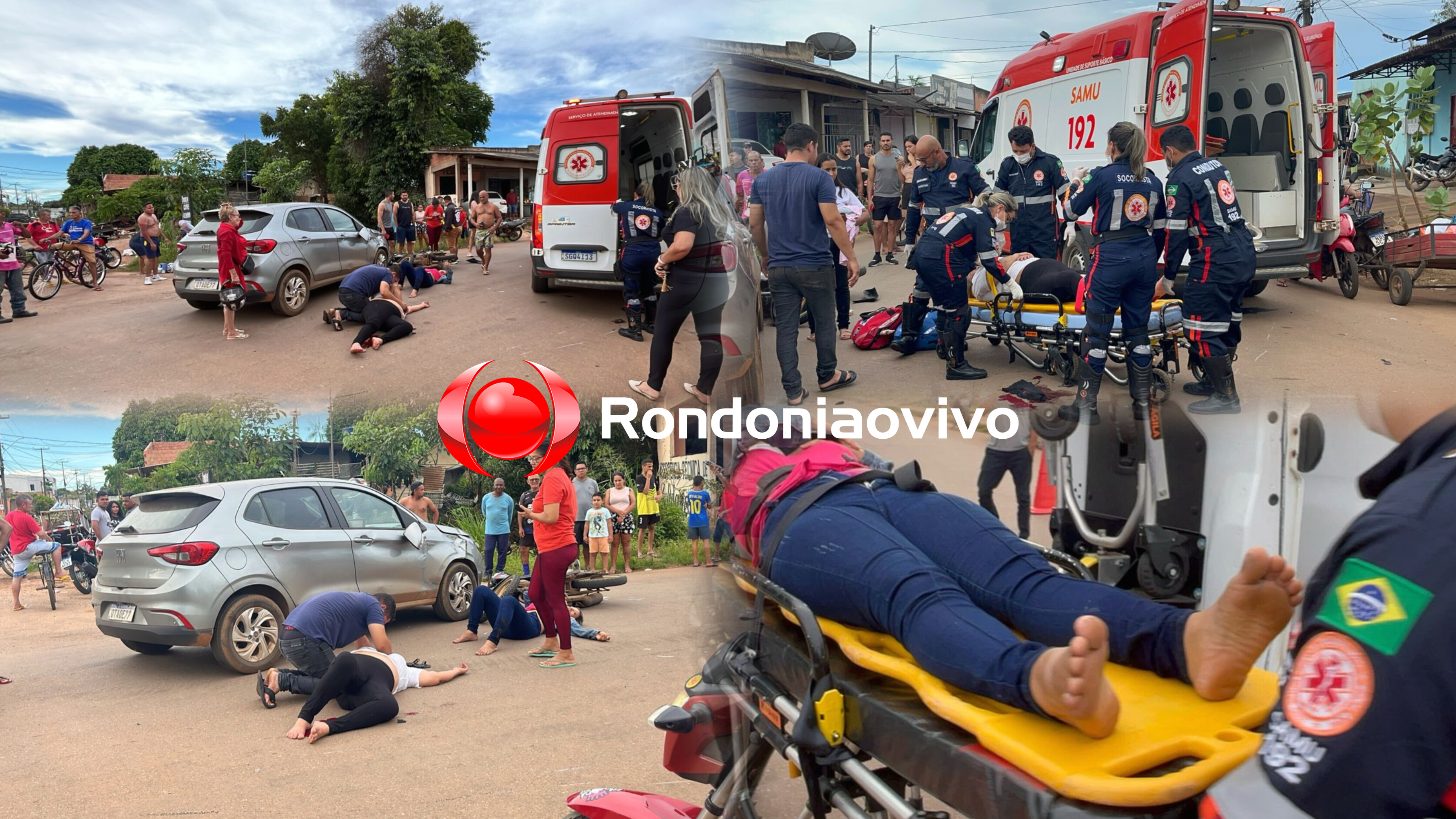 NA BENEDITO: Quatro pessoas ficam feridas em grave acidente na capital 