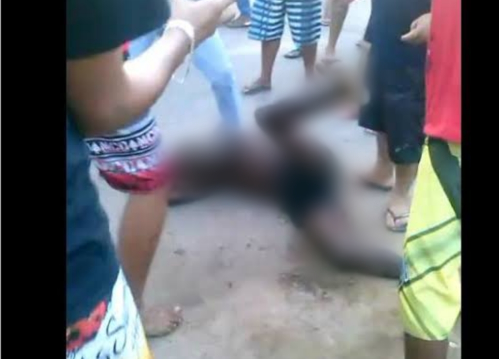 LEVOU SURRA: População espanca homem acusado de abusar do sobrinho de quatro anos 