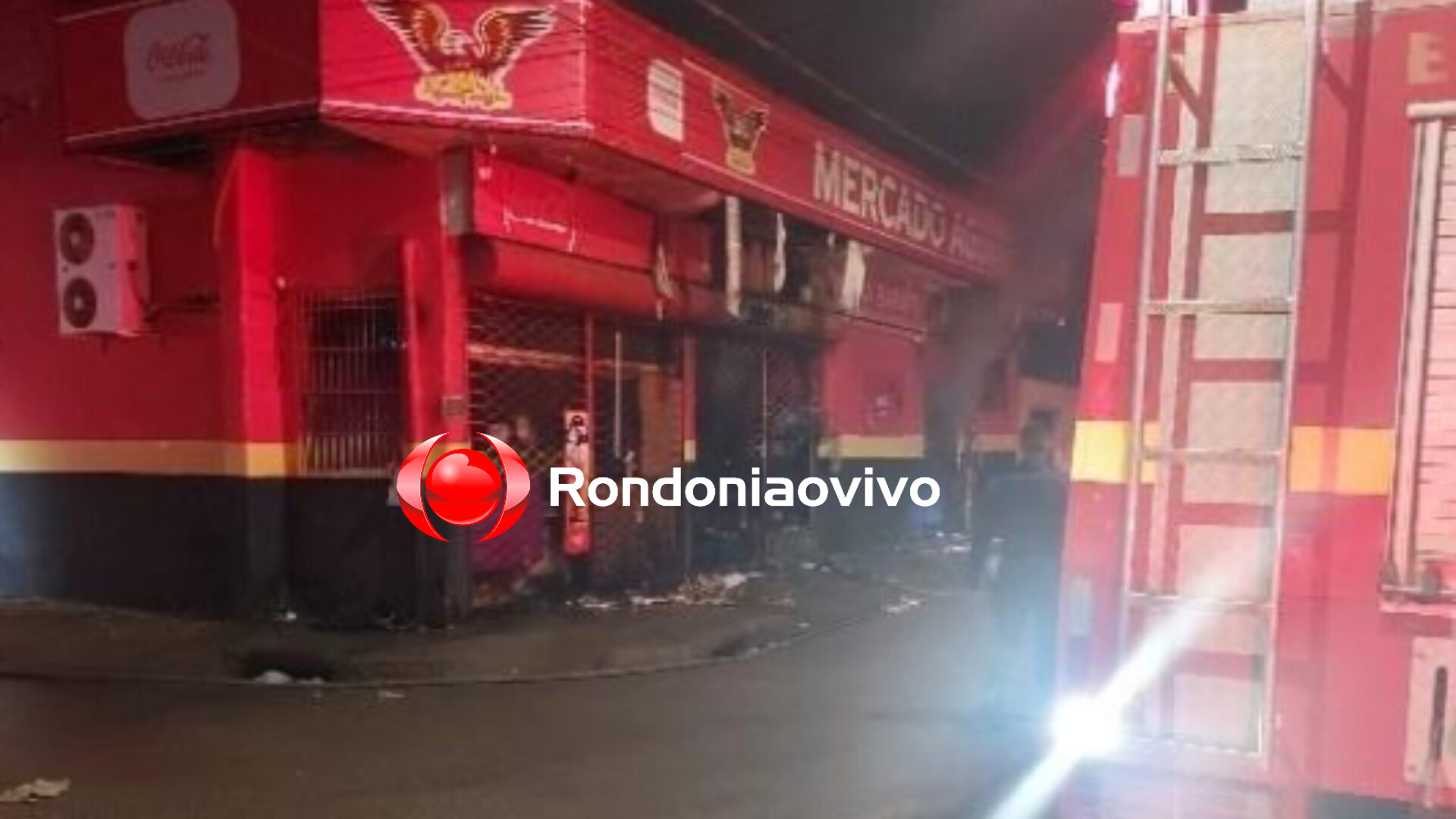 VÍDEO: Mercado é atingido por incêndio próximo ao Orgulho do Madeira 