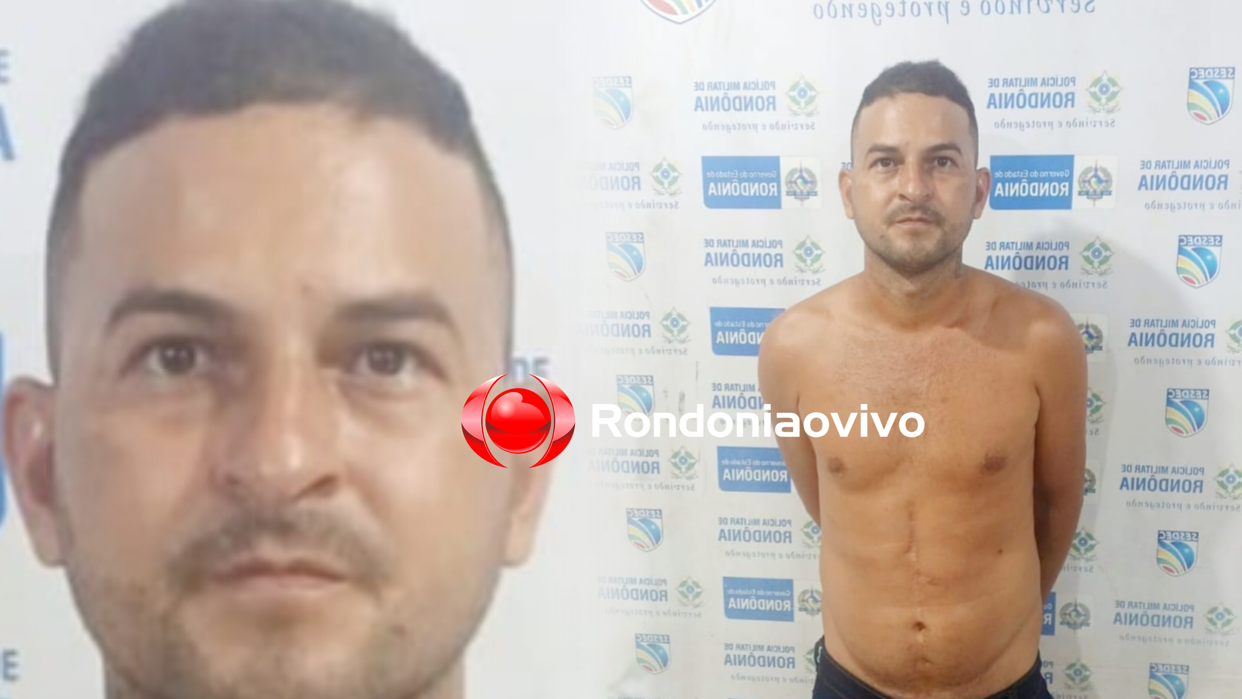 CAPTURADO: Condenado a quase 10 anos por tráfico de drogas é preso pela PM