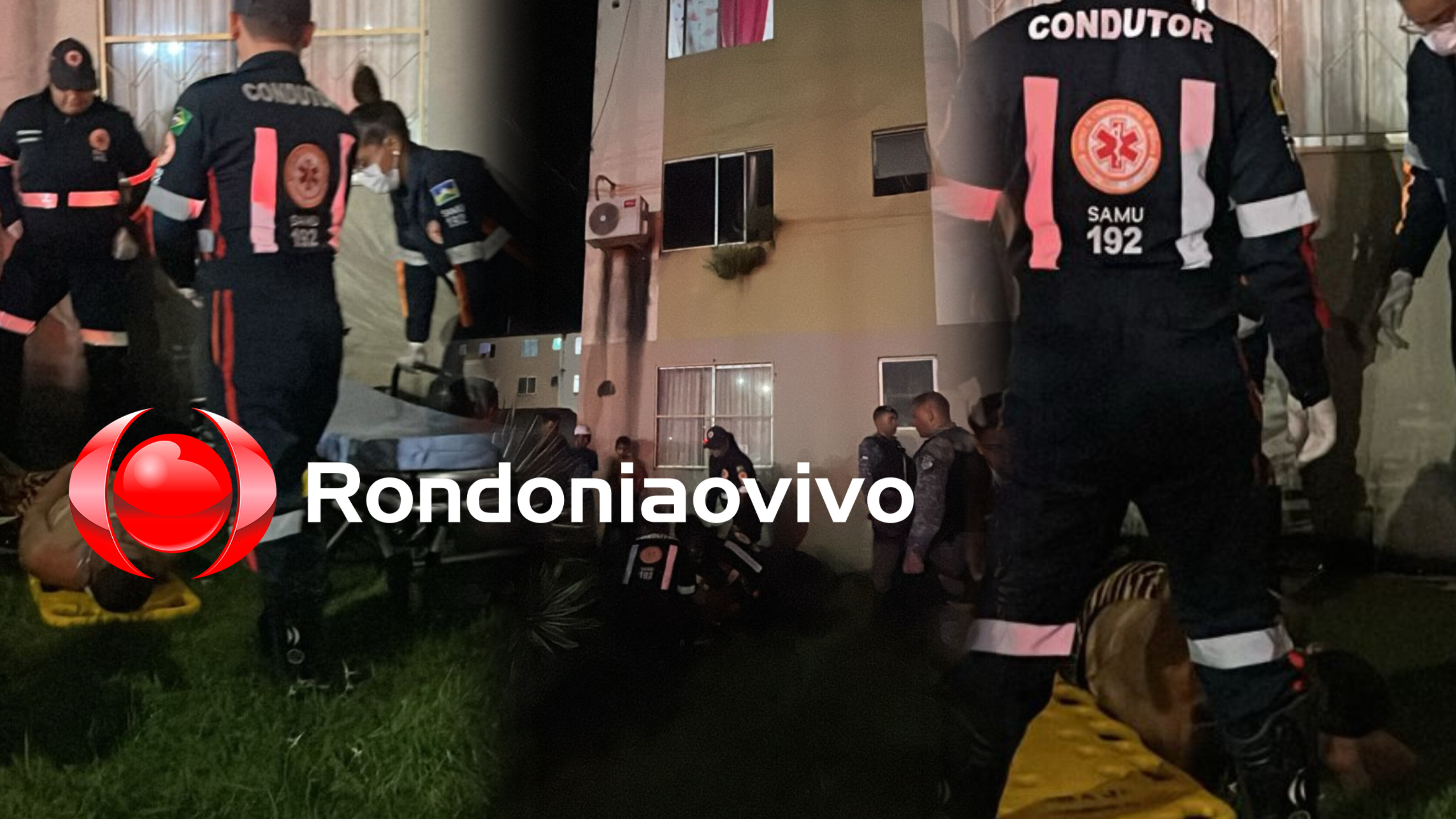 URGENTE: SAMU e PM são acionados após homem cair do 3° andar de apto no Orgulho 