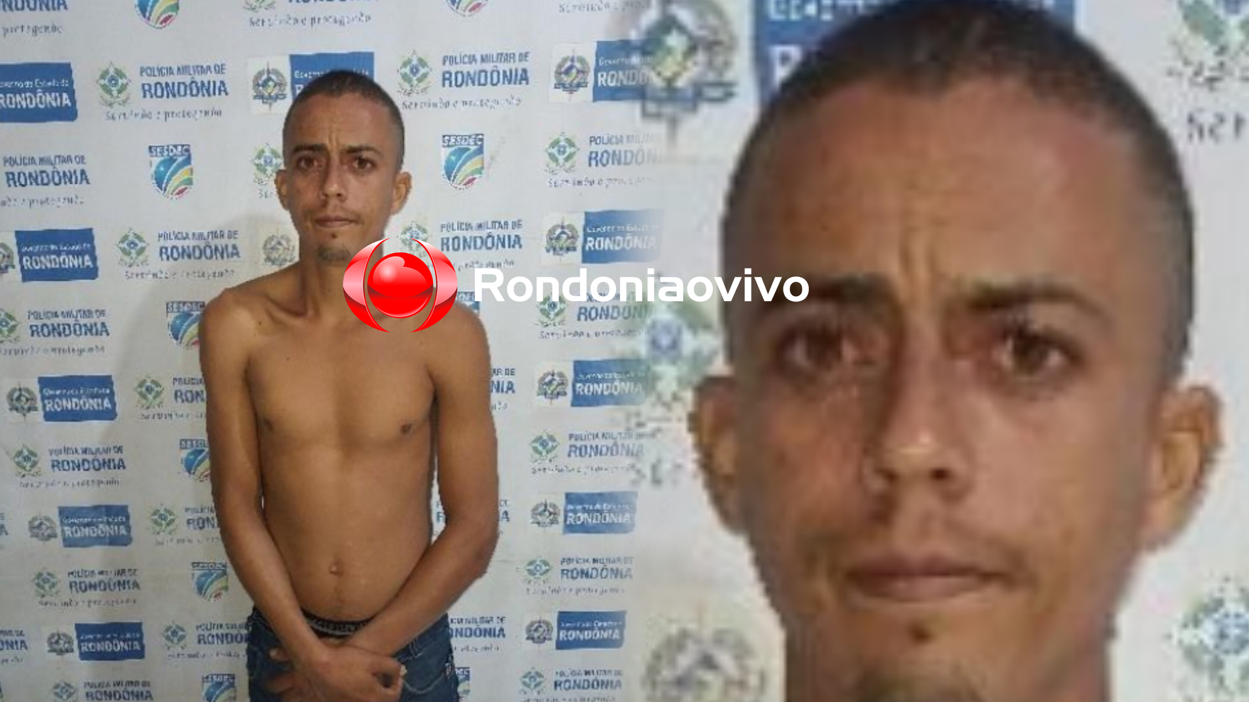 ASSUSTADO: Foragido corre ao ver equipe da PM, é perseguido e a acaba preso 