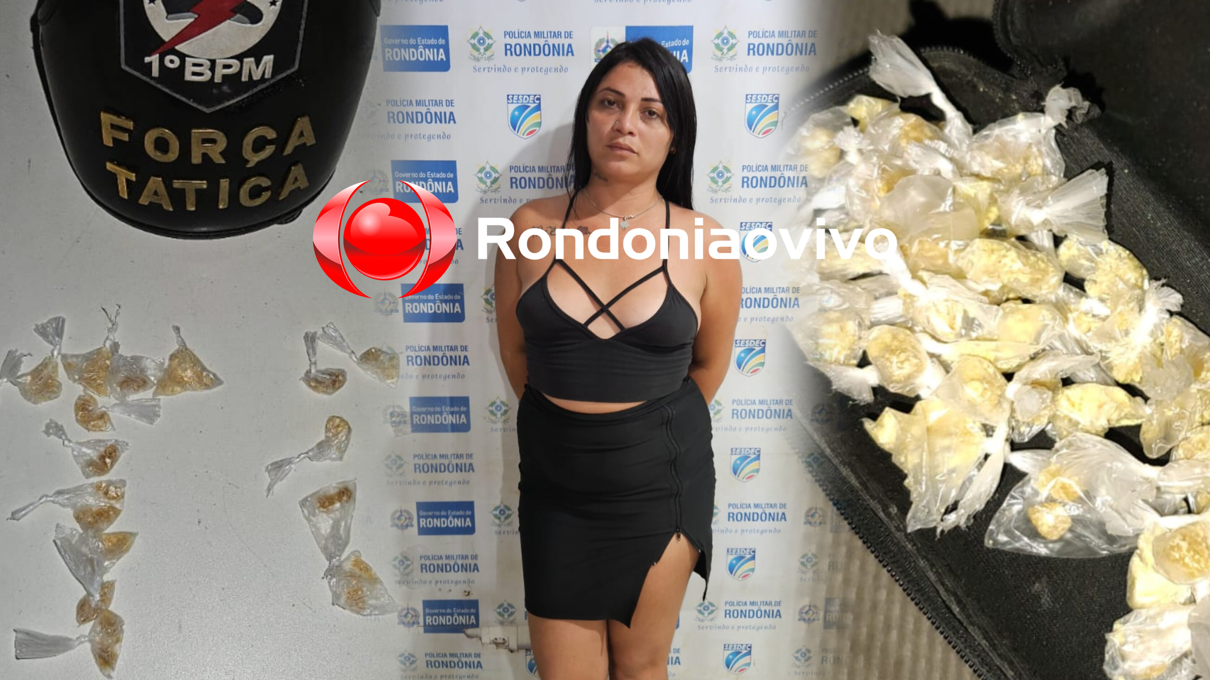 CORREU: Mulher é presa com 40 porções de drogas ao ser abandonada por companheiro 