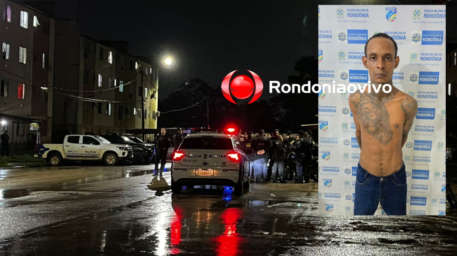 URGENTE: 'Afroex do CV' é acusado de matar homem com tiro na cabeça em Porto Velho 