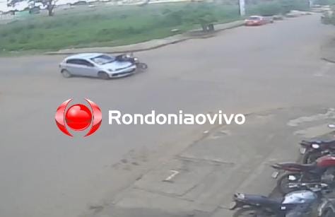 VÍDEO: Motorista invade cruzamento e provoca grave acidente com motociclista 