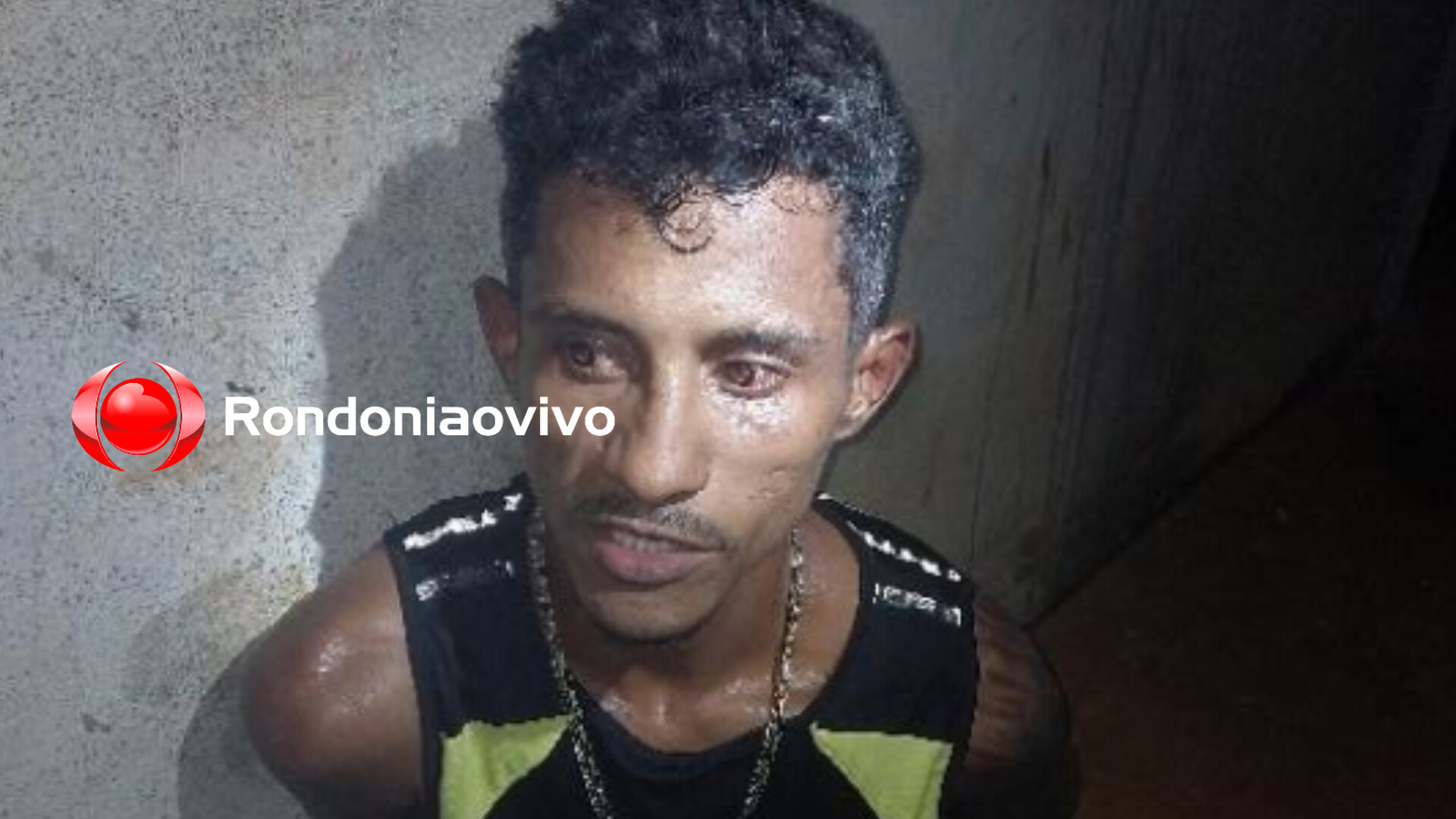 SAIU CORRENDO: Procurado por assalto é preso após tentar se esconder em córrego 