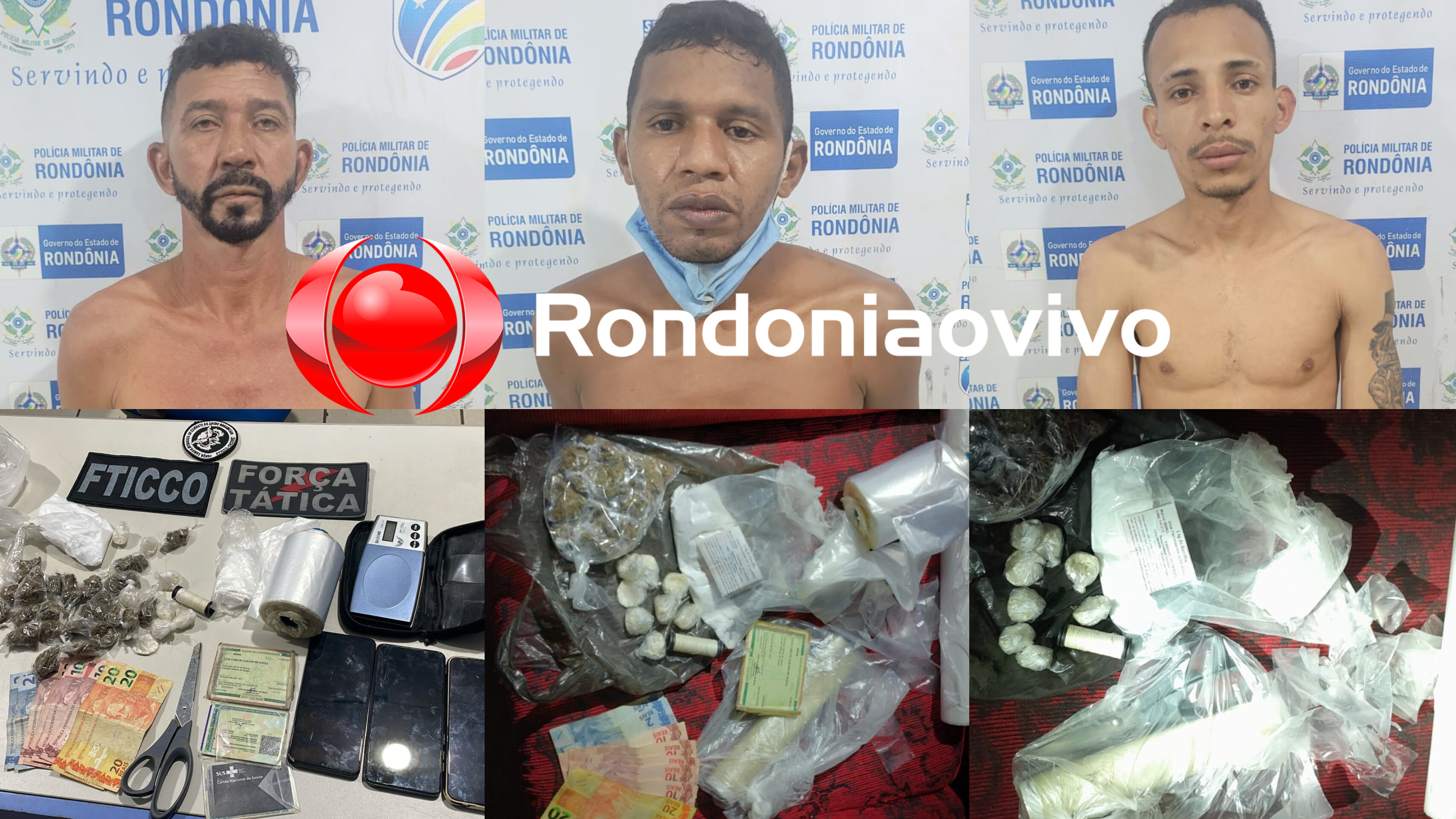 NEUZIRA GUEDES: Força Tática do 9° BPM prende apenados e comparsa por tráfico de drogas 