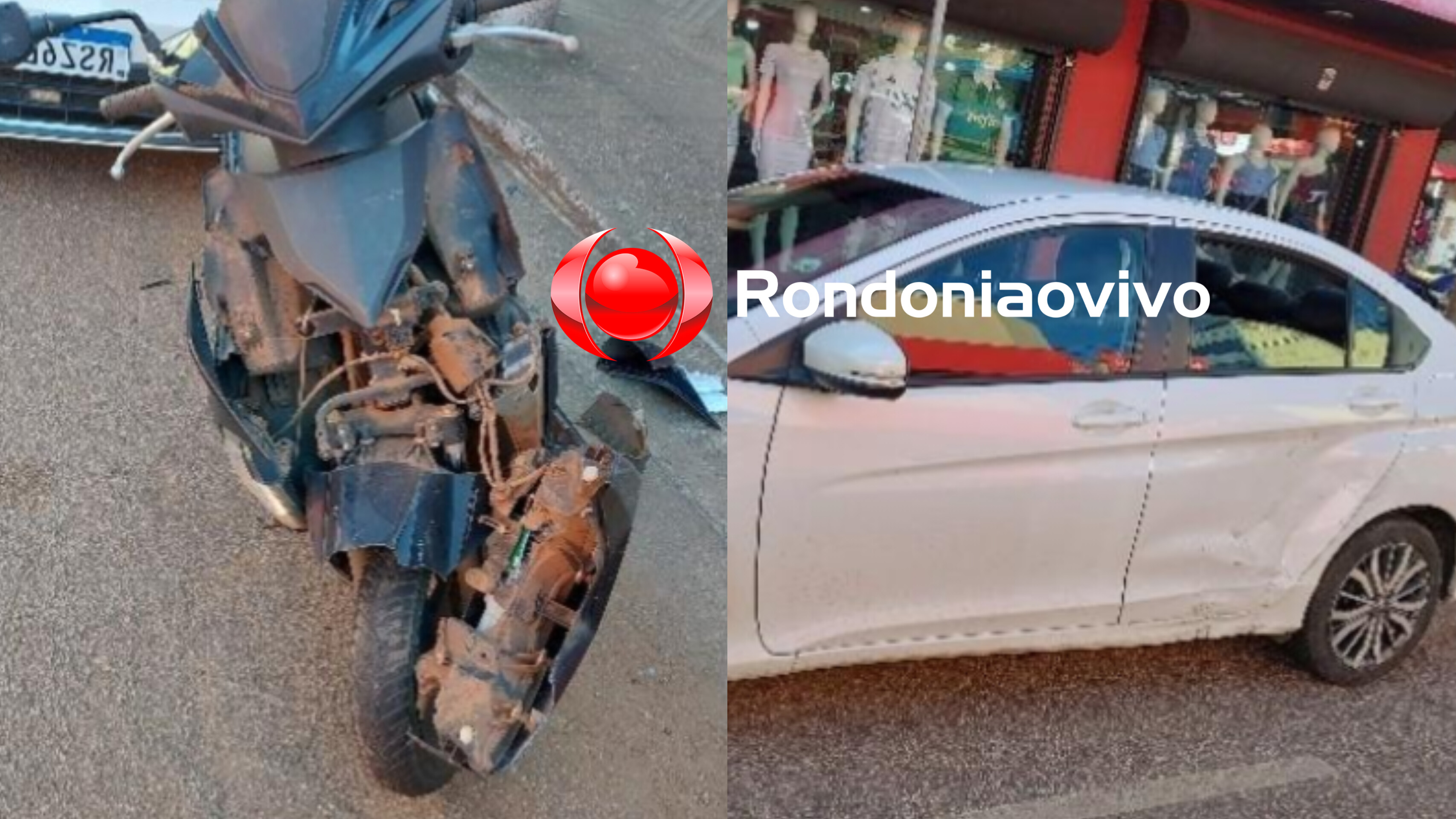BATEU A CABEÇA: Motociclista de 32 anos sofre grave acidente na Avenida 7 de Setembro 