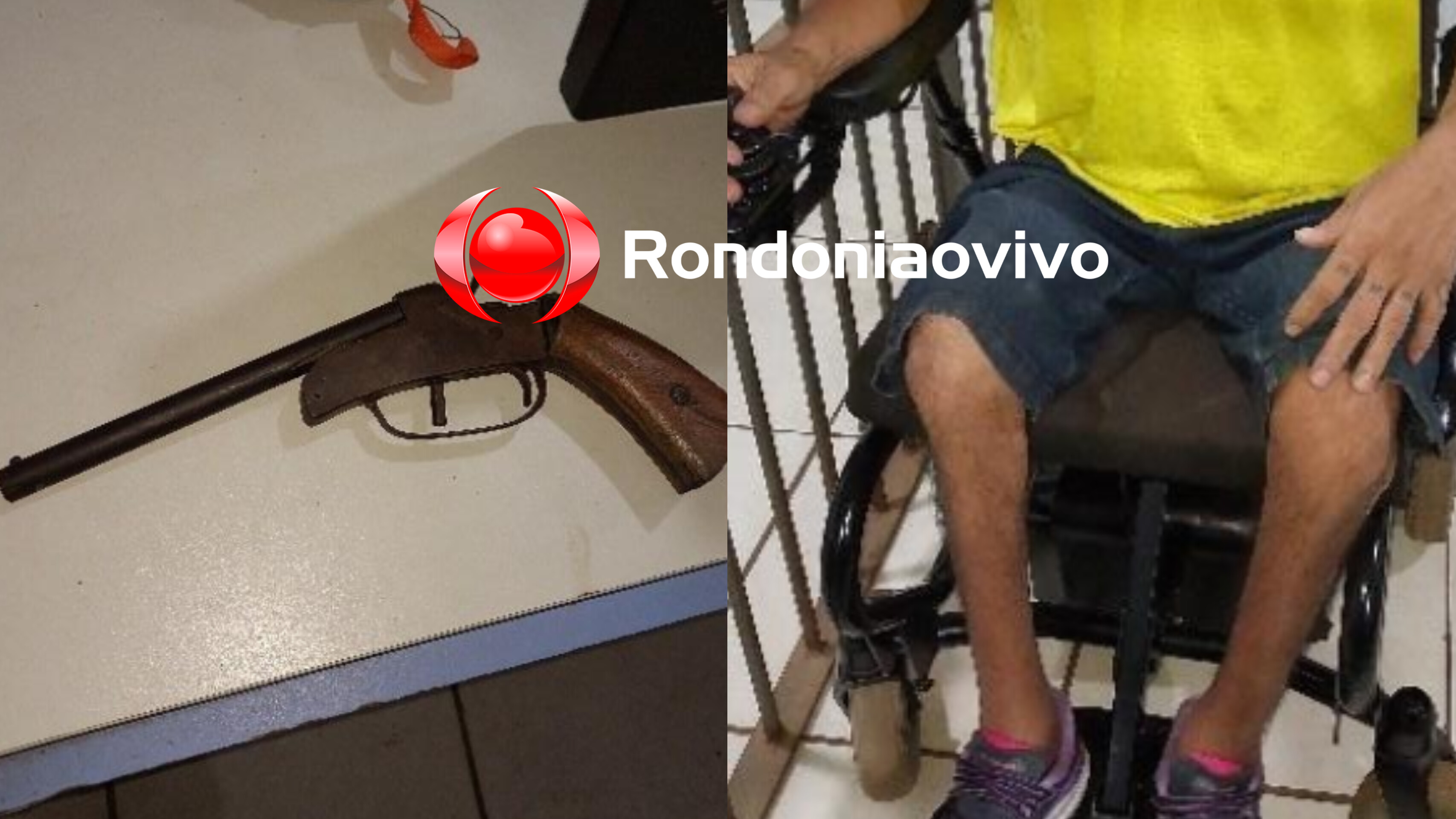 PERIGO NA LESTE: Cadeirante é preso após se exibir com arma de fogo na rua 