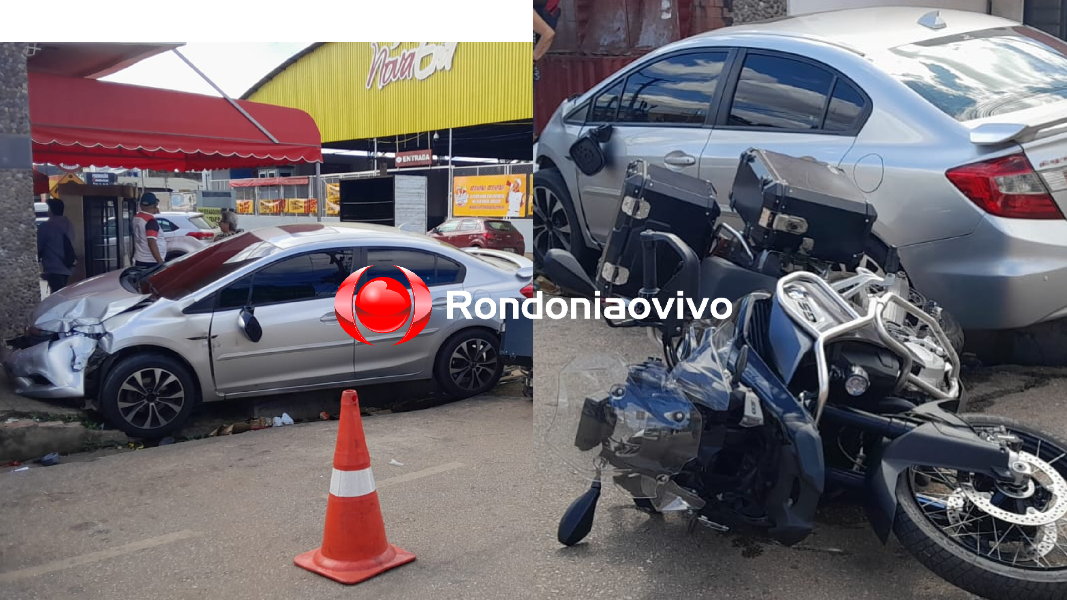 NA BRASÍLIA: Motociclista de 69 anos em BMW sofre acidente no Centro de Porto Velho 