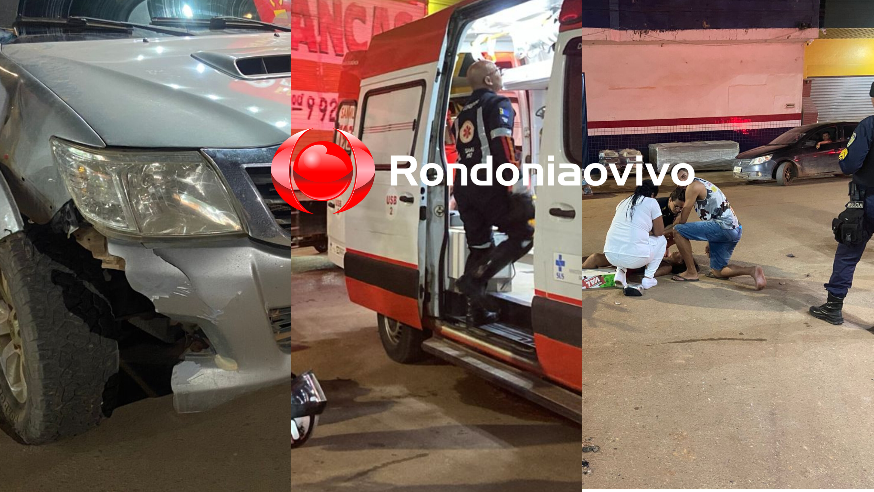 ACIDENTE: Condutor de Hilux atropela mulher e crianças em bike elétrica 