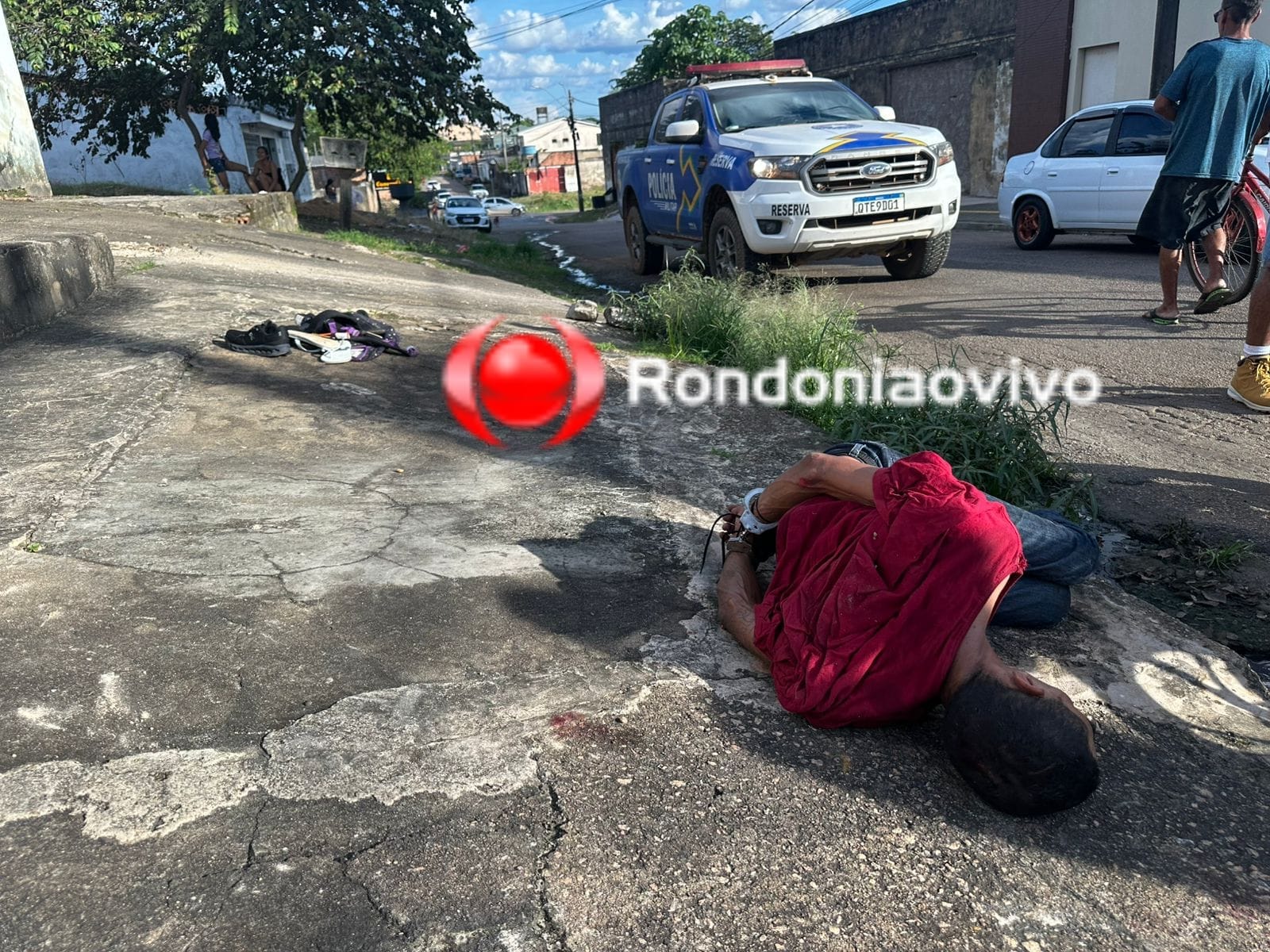 URGENTE: Ladrão de residência é surrado por populares na região Central 