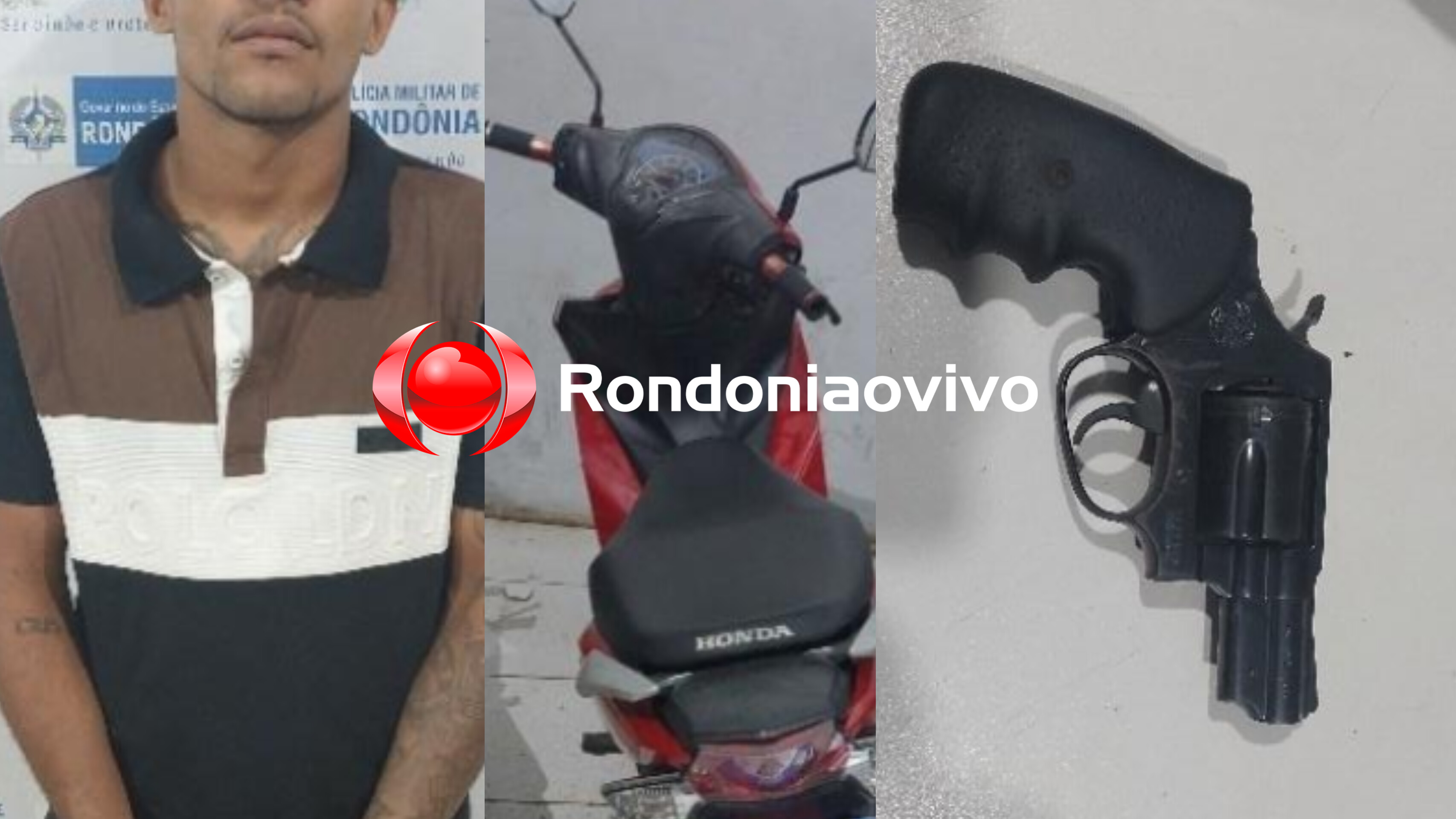 'MINHA DEFESA': Motociclista é preso armado após ficar nervoso ao ver equipe da PM