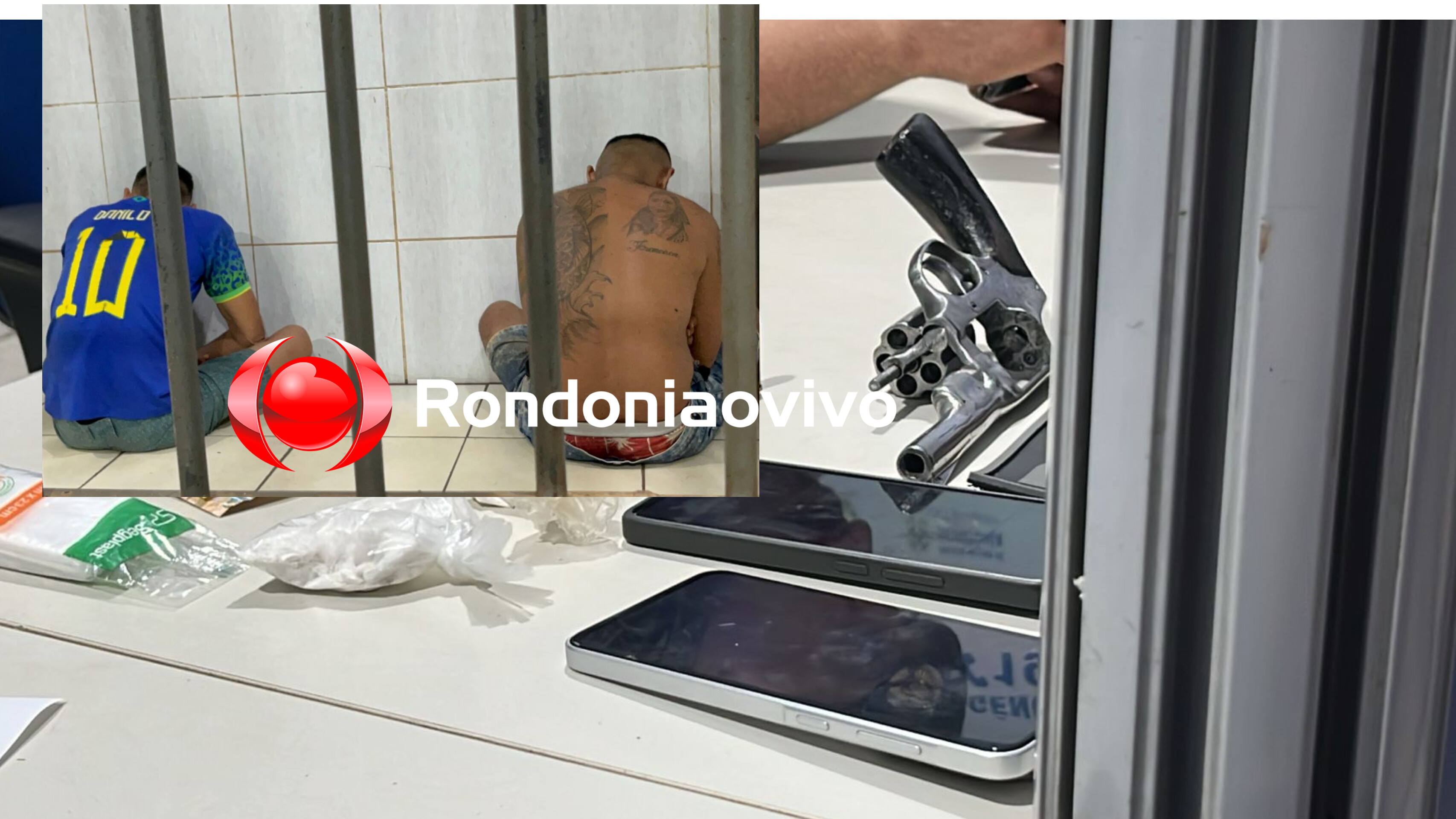 DOIS PRESOS: Foragido com 36 anos de condenação vai beber e usar drogas em bar de traficante 