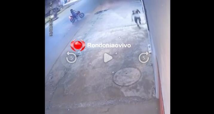 TIROTEIO: Vídeo mostra atentado a bala contra ciclista na zona Leste 