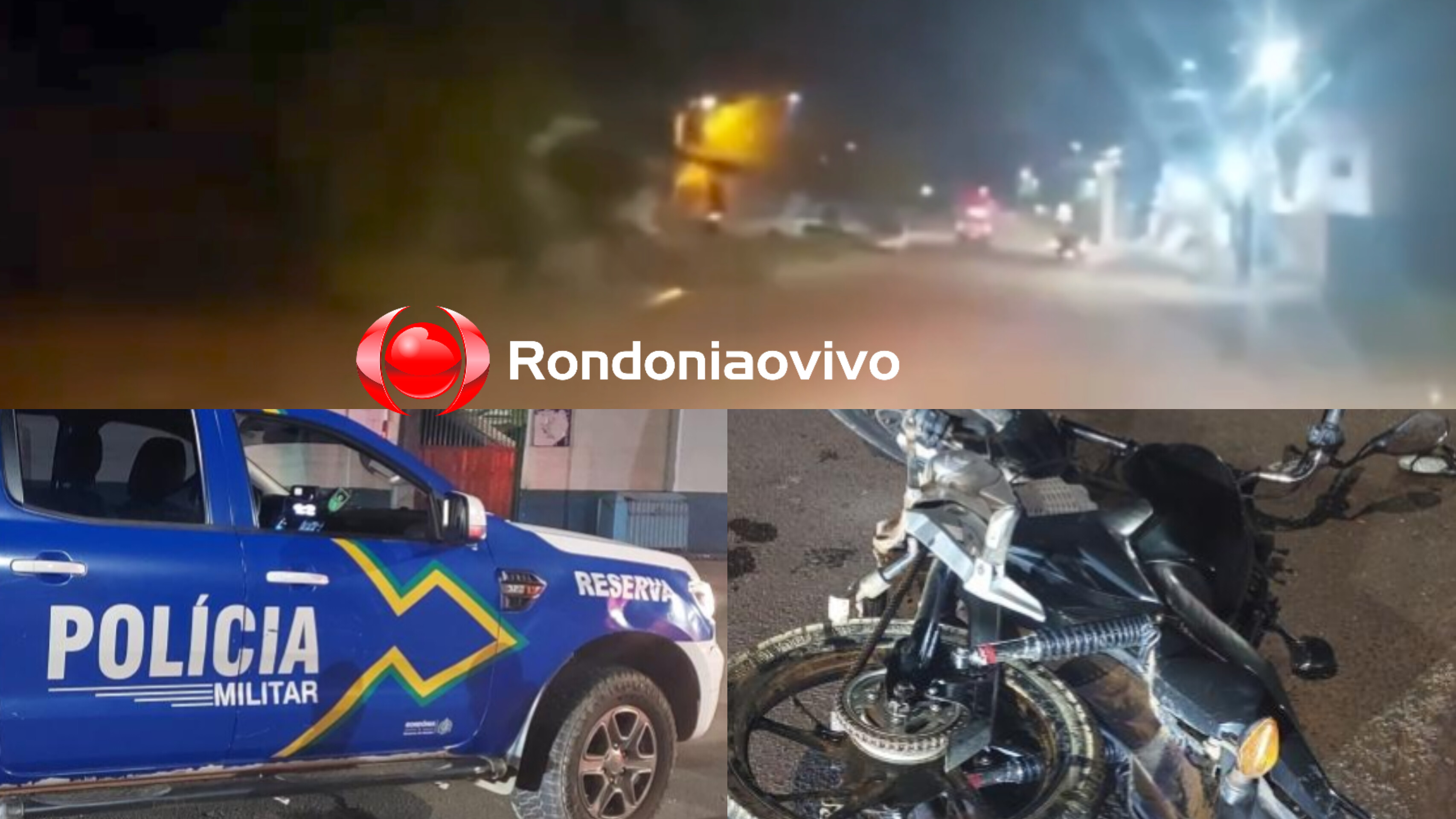 TUDO FILMADO: Motociclista bêbado foge por várias ruas, mas acaba preso ao bater em viatura