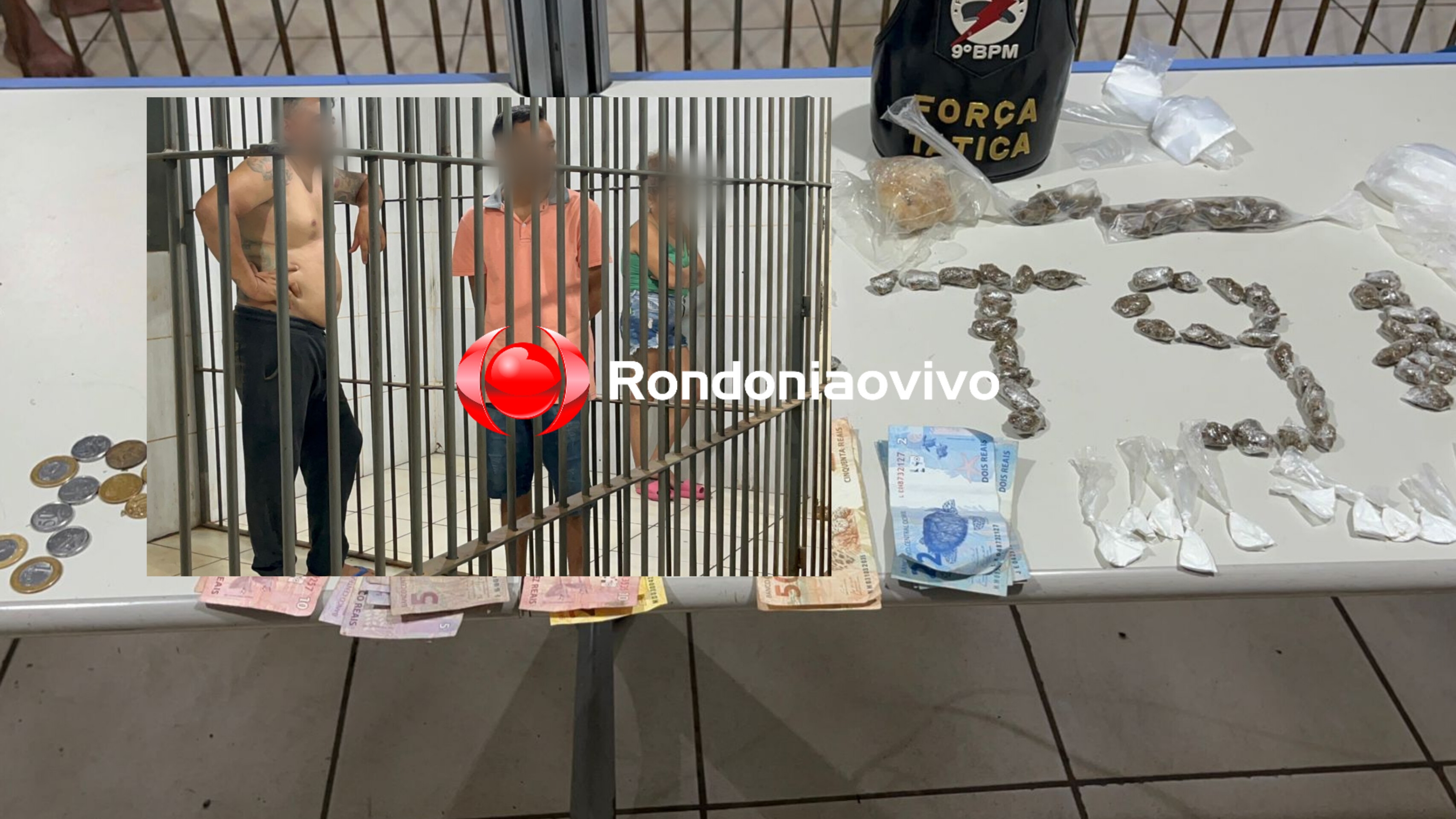 EM FAMÍLIA: Mãe e filho são presos por tráfico de drogas no Igarapé 
