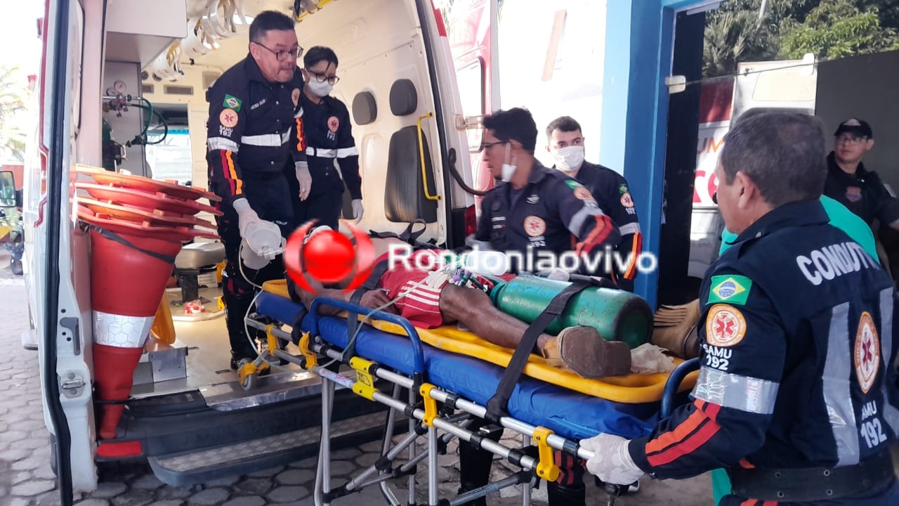 NO TANCREDO: Trabalhador é socorrido ao JPII após sofrer queda de árvore 