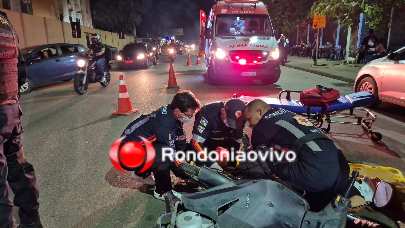 URGENTE: Grave colisão entre motos resulta em três vítimas na Jatuarana 