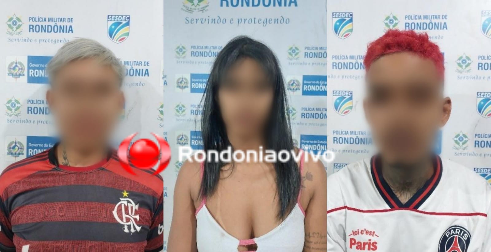 ORGULHO DO MADEIRA: Acusados de roubar lanche e moto de entregador são presos pela PM 