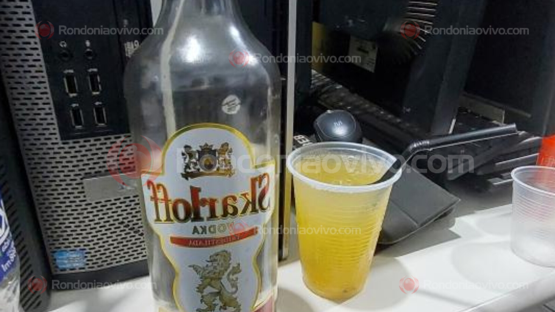 FLAGRANTE: Comerciante é preso por vender bebida alcoólica para menores na frente do IFRO