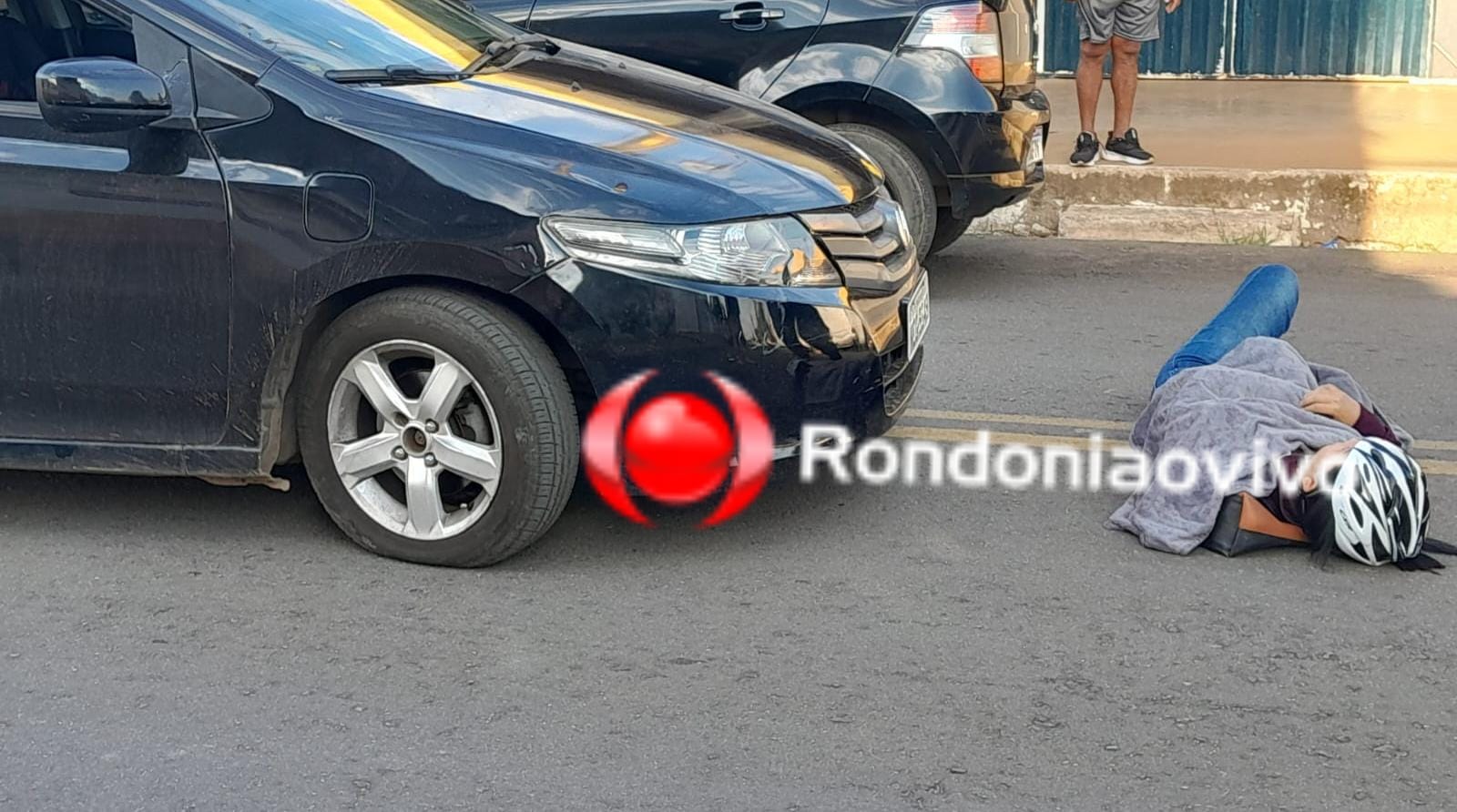 IMPRUDÊNCIA: Mulher em bike elétrica é atropelada por carro após condutora avançar