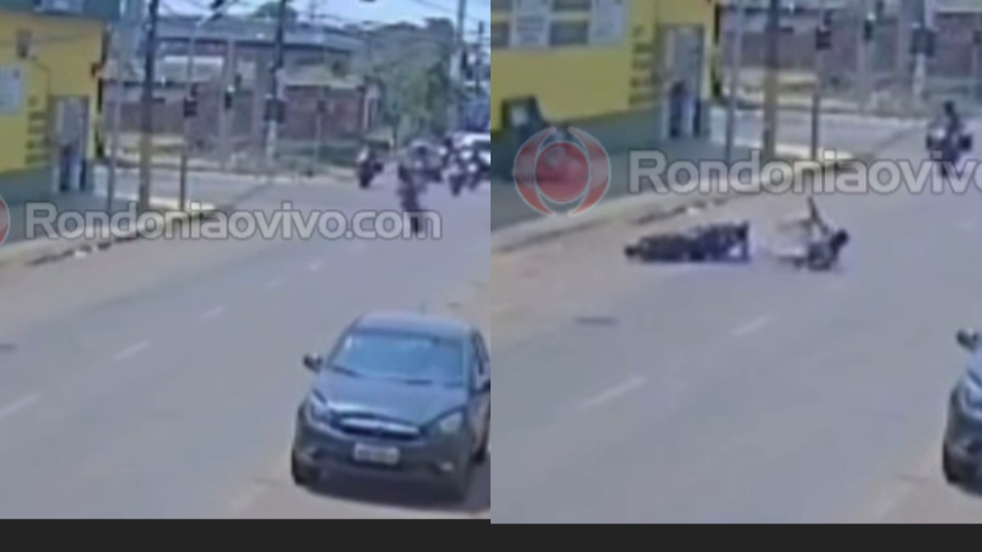 VEJA VÍDEO: Motociclista sofre queda após empinar veículo em Porto Velho 