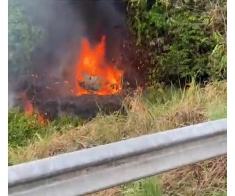 TRÁGICO: Criança morre carbonizada e três adultos ficam feridos em acidente na BR