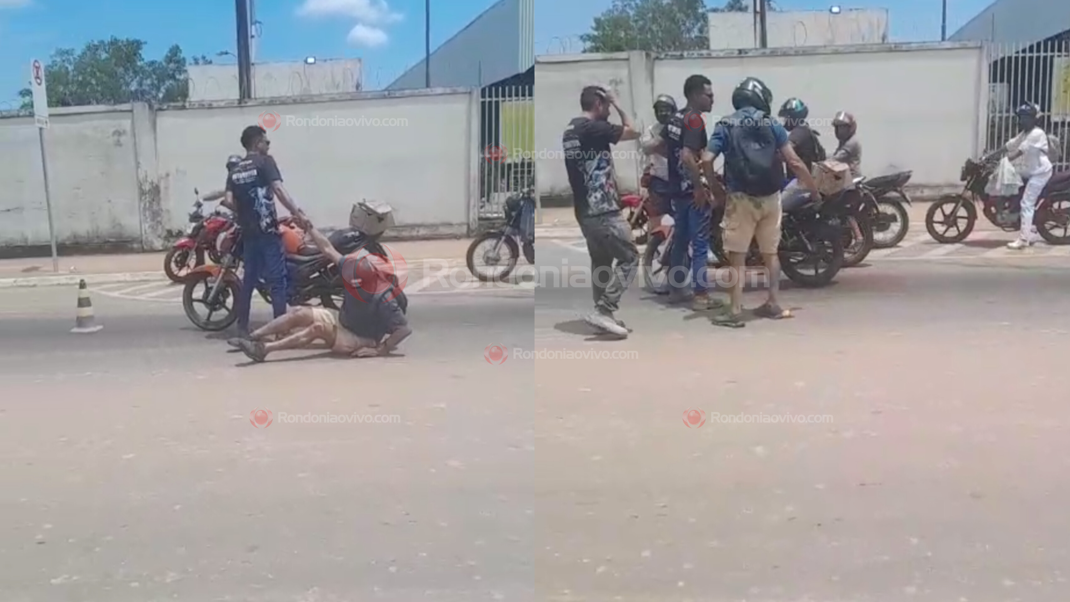 VÍDEO: Óleo derramado em avenida provoca vários acidentes 
