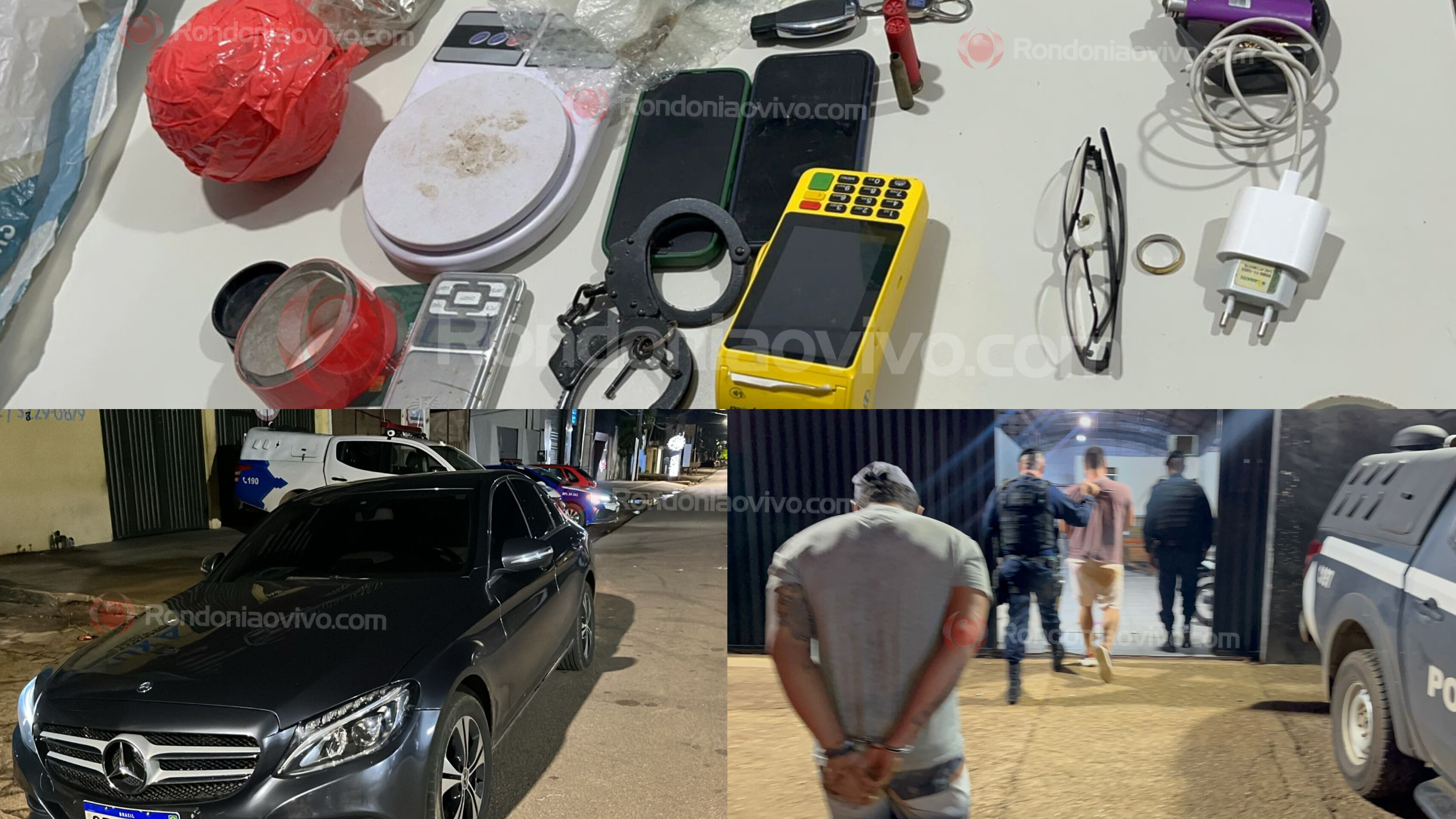 CARRO DE LUXO: Traficantes da Mercedes são presos com maconha e haxixe na capital 