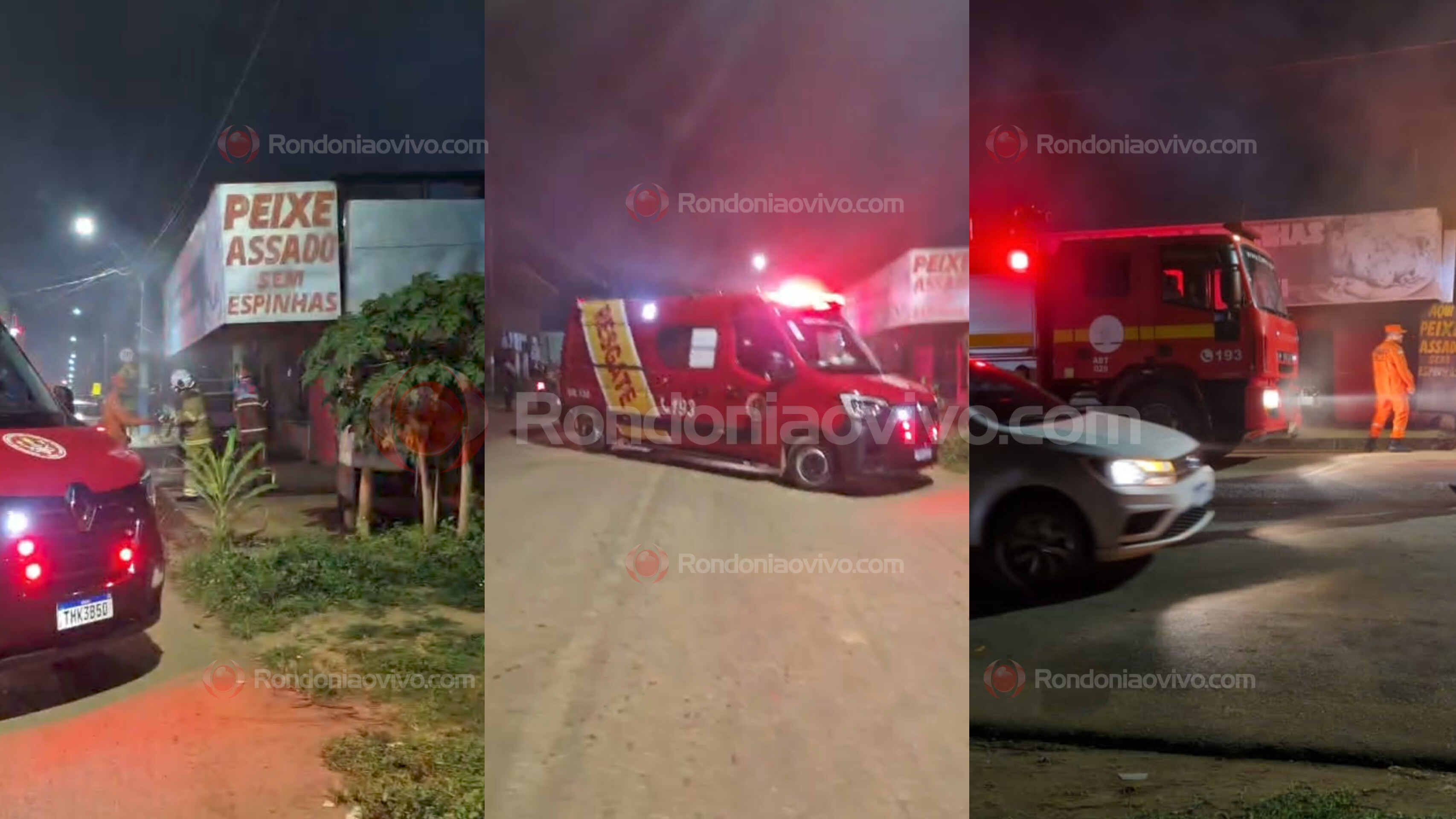 FOGO: Residência nos fundos de comércio é atingida por incêndio 