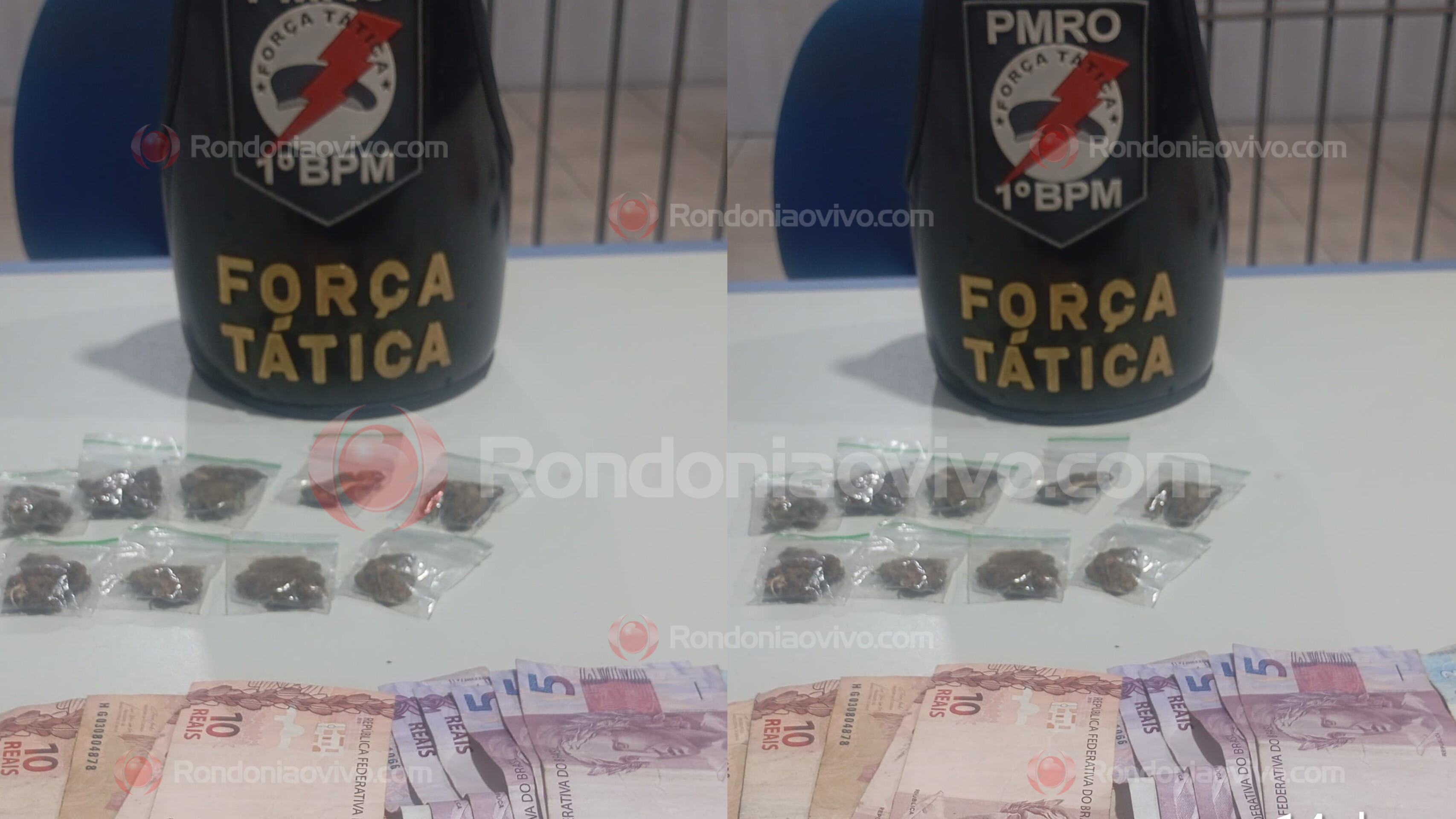 NA HORA H: PM flagra traficante vendendo droga próximo da rodoviária 