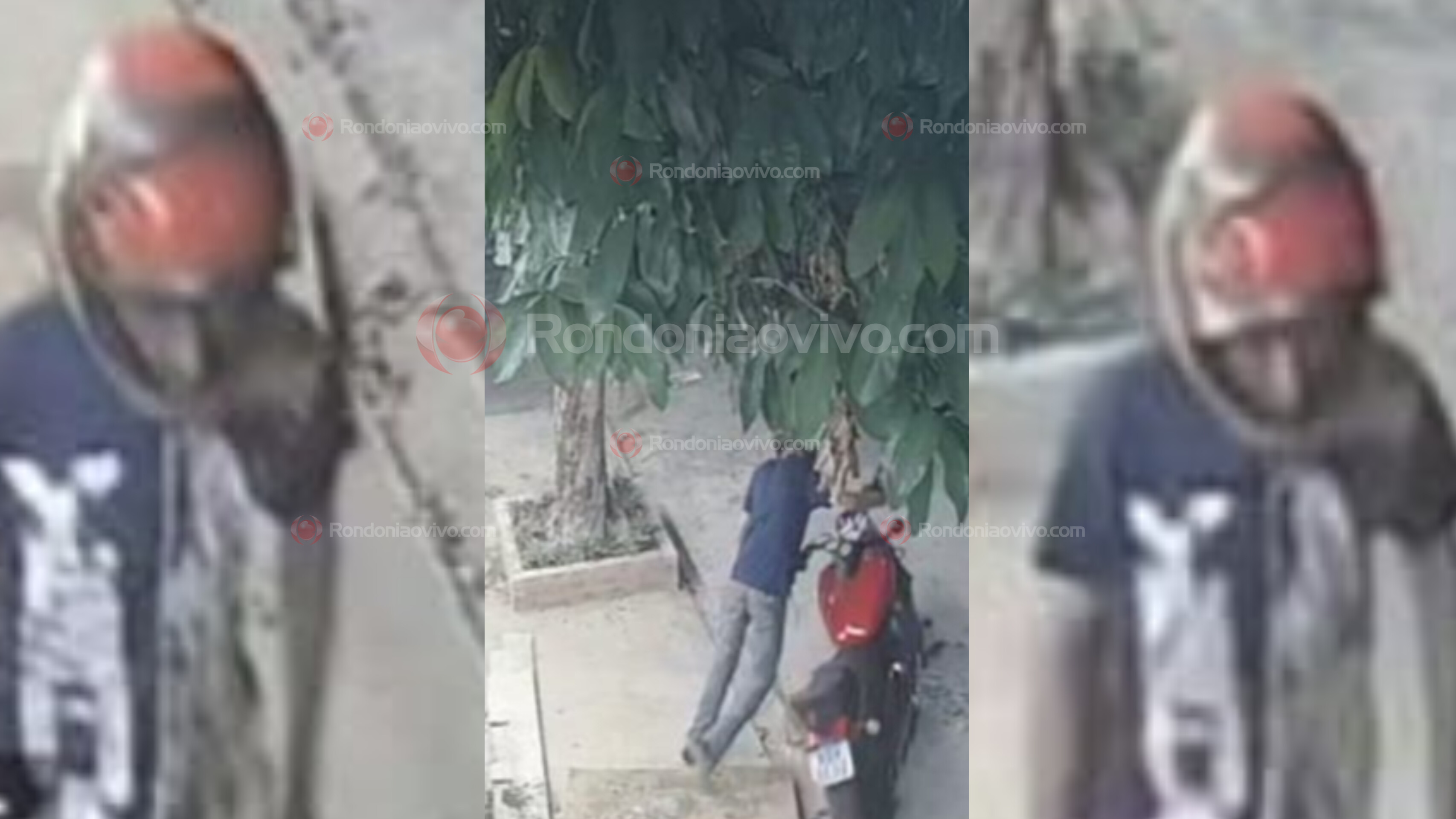 DENUNCIE: Vídeo mostra ladrão furtando motocicleta na frente de residência 