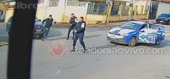 TIROTEIO: Vídeo mostra perseguição a traficante: PM quase foi atropelado por viatura 