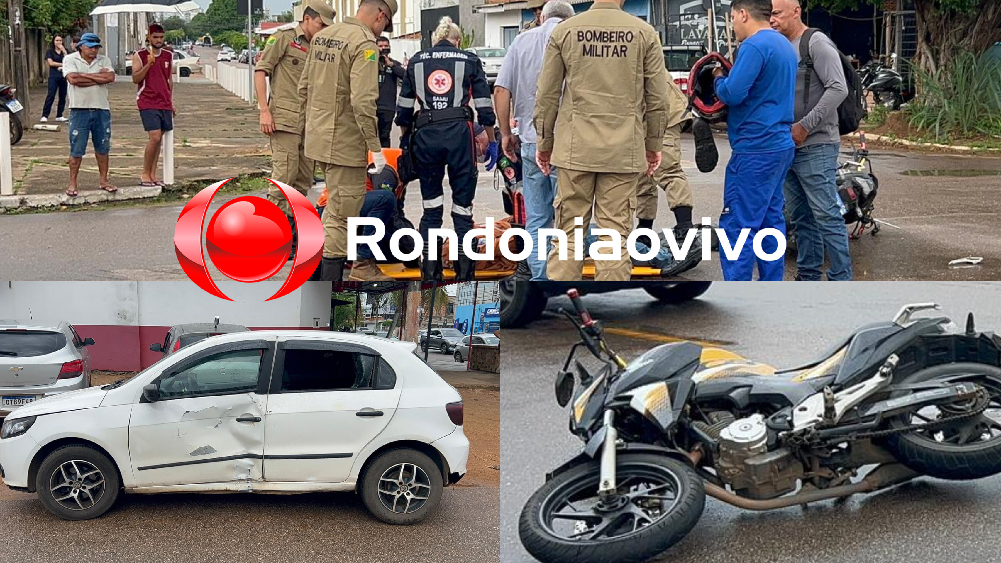 IMPRUDÊNCIA: Grave acidente é registrado com motoboy após mulher avançar preferencial