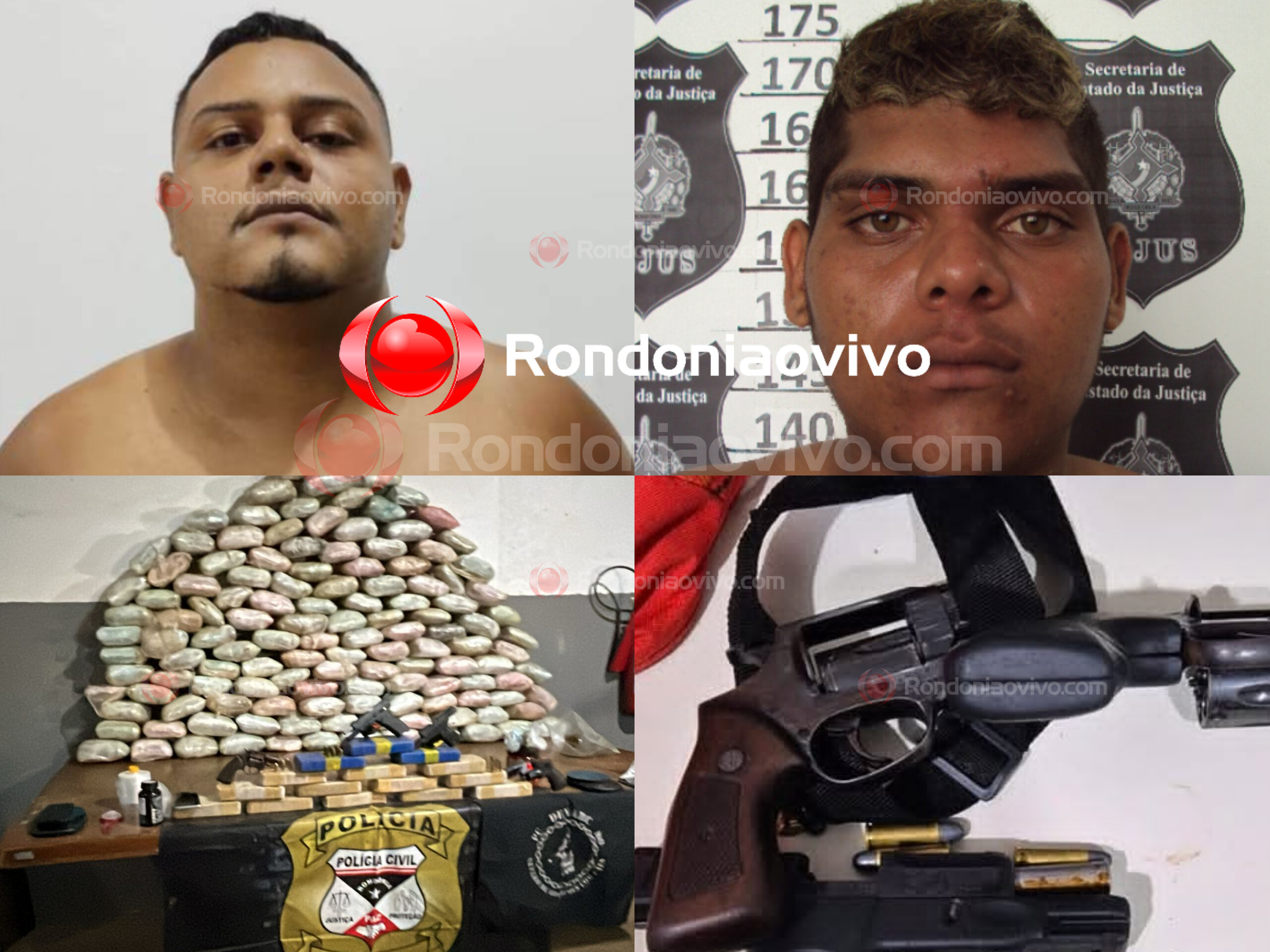 PROTETOR DAS DIVISAS: Identificados membros do CV presos com 155 quilos de drogas e quatro armas 