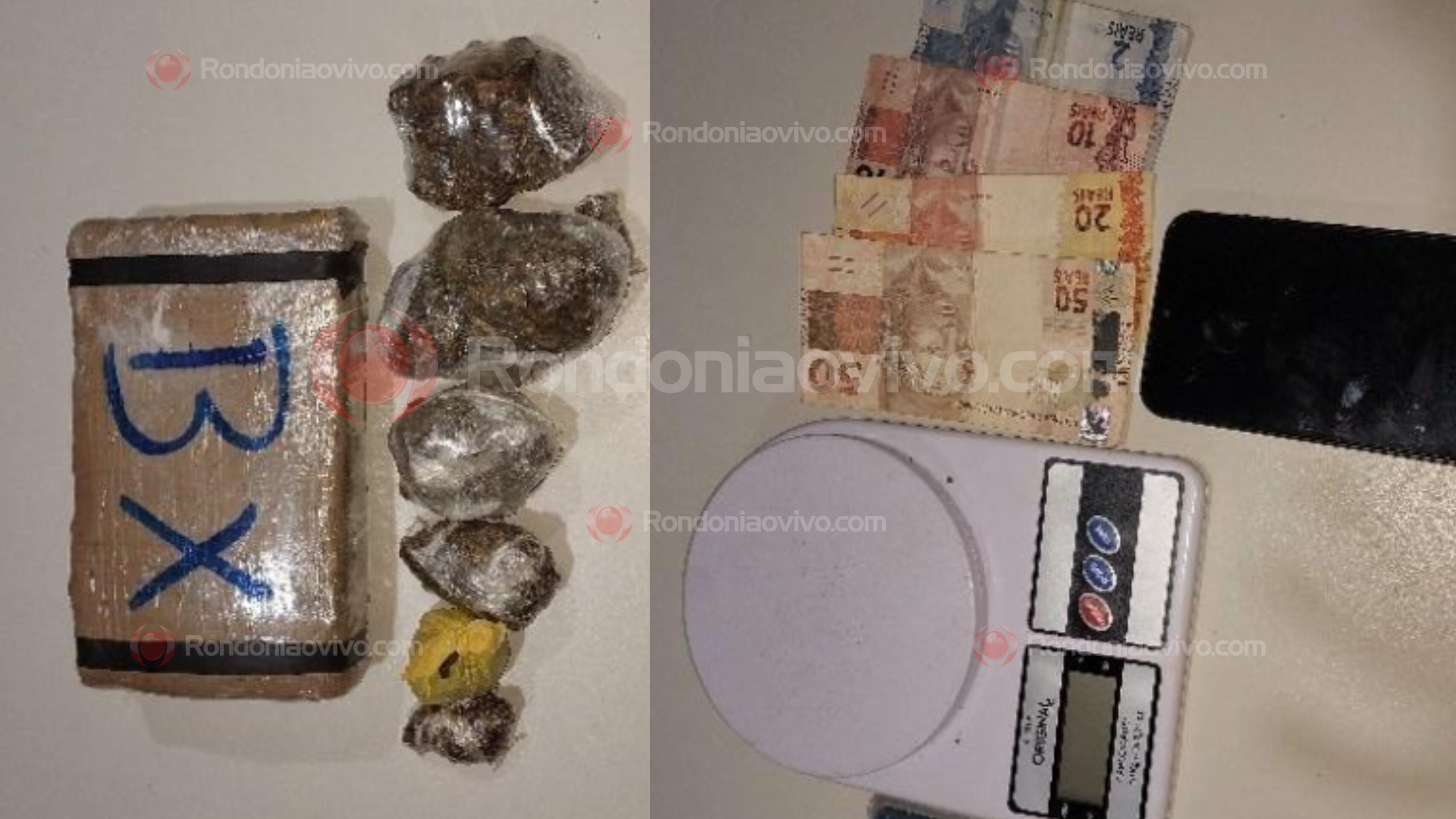 NO TRÊS MARIAS: BPTAR flagra adolescente com um quilo e meio de maconha em casebre 