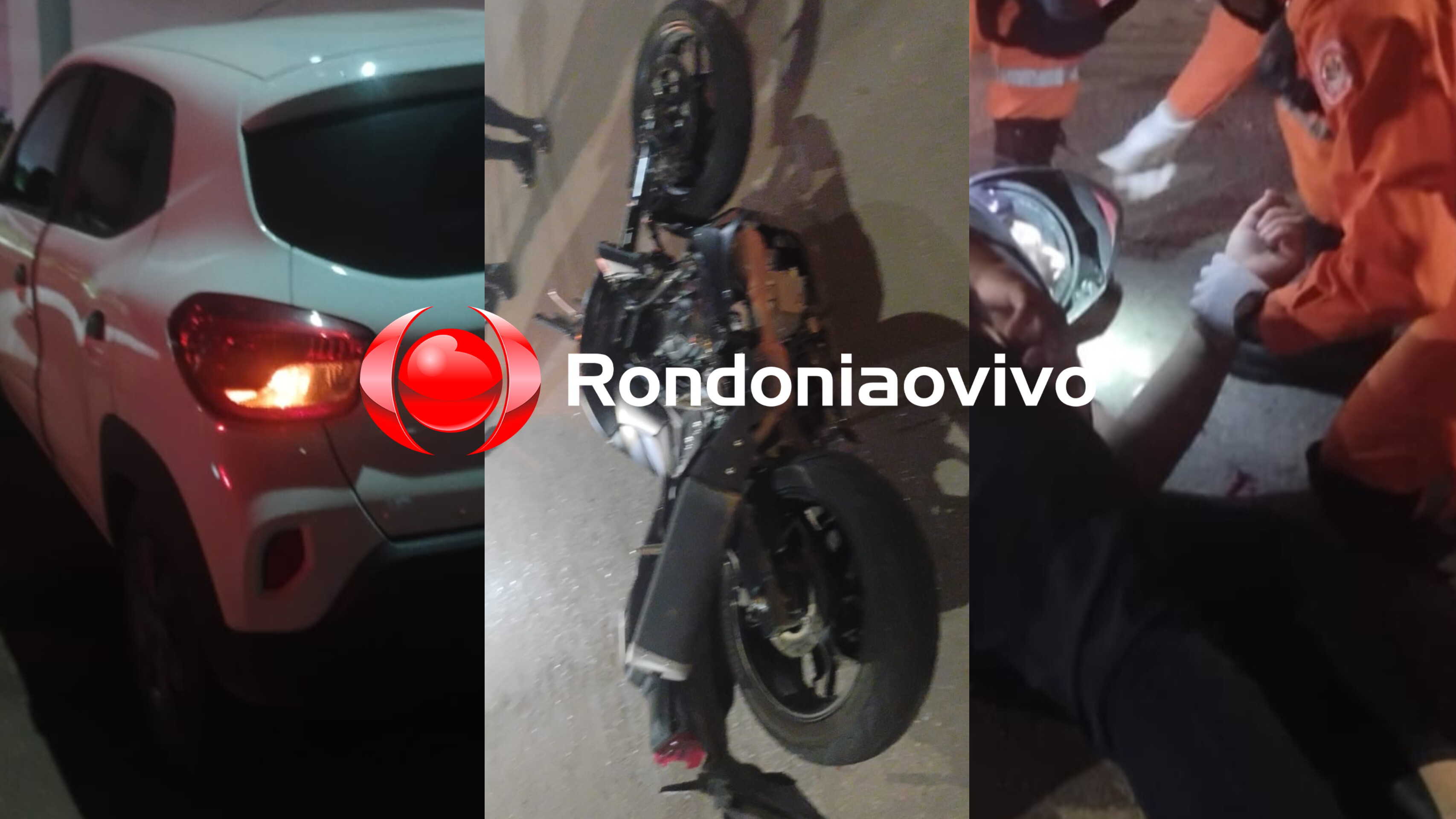 BATIDA: Motociclista é atingido por carro em acidente na 7 de Setembro 