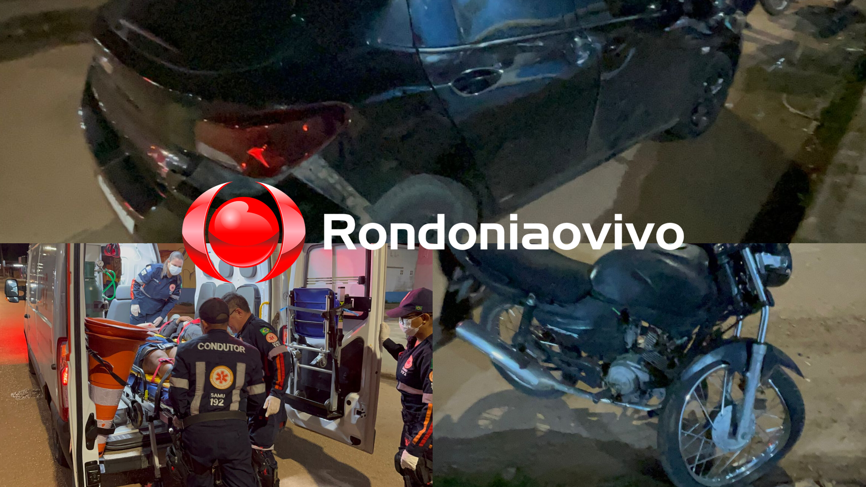 BATEU NO ONIX: Casal sofre grave acidente entre moto e carro na Petrolina 