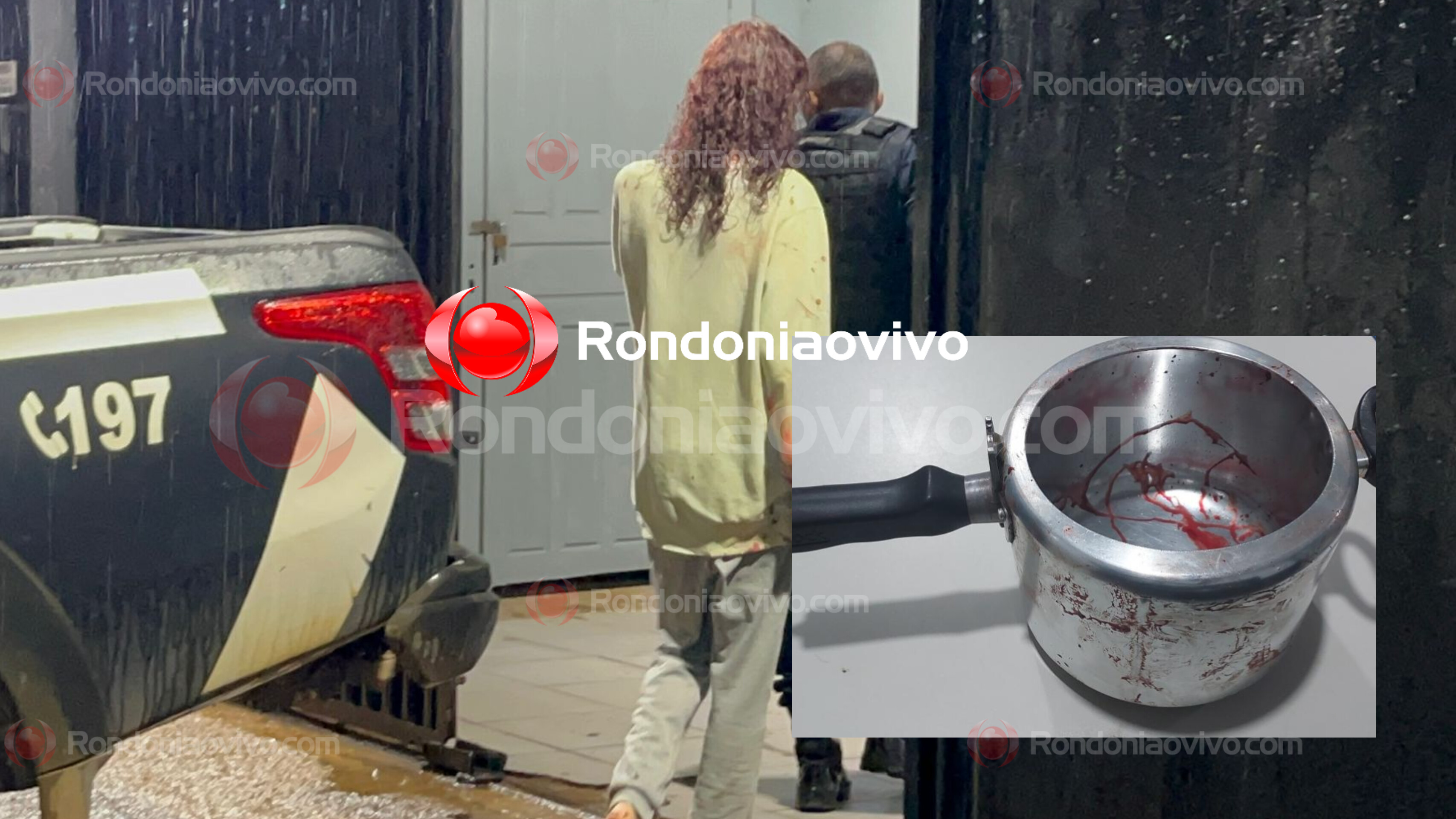 DOIS PRESOS: Briga por vômito de gato entre enteado e padrasto acaba em agressão com panela