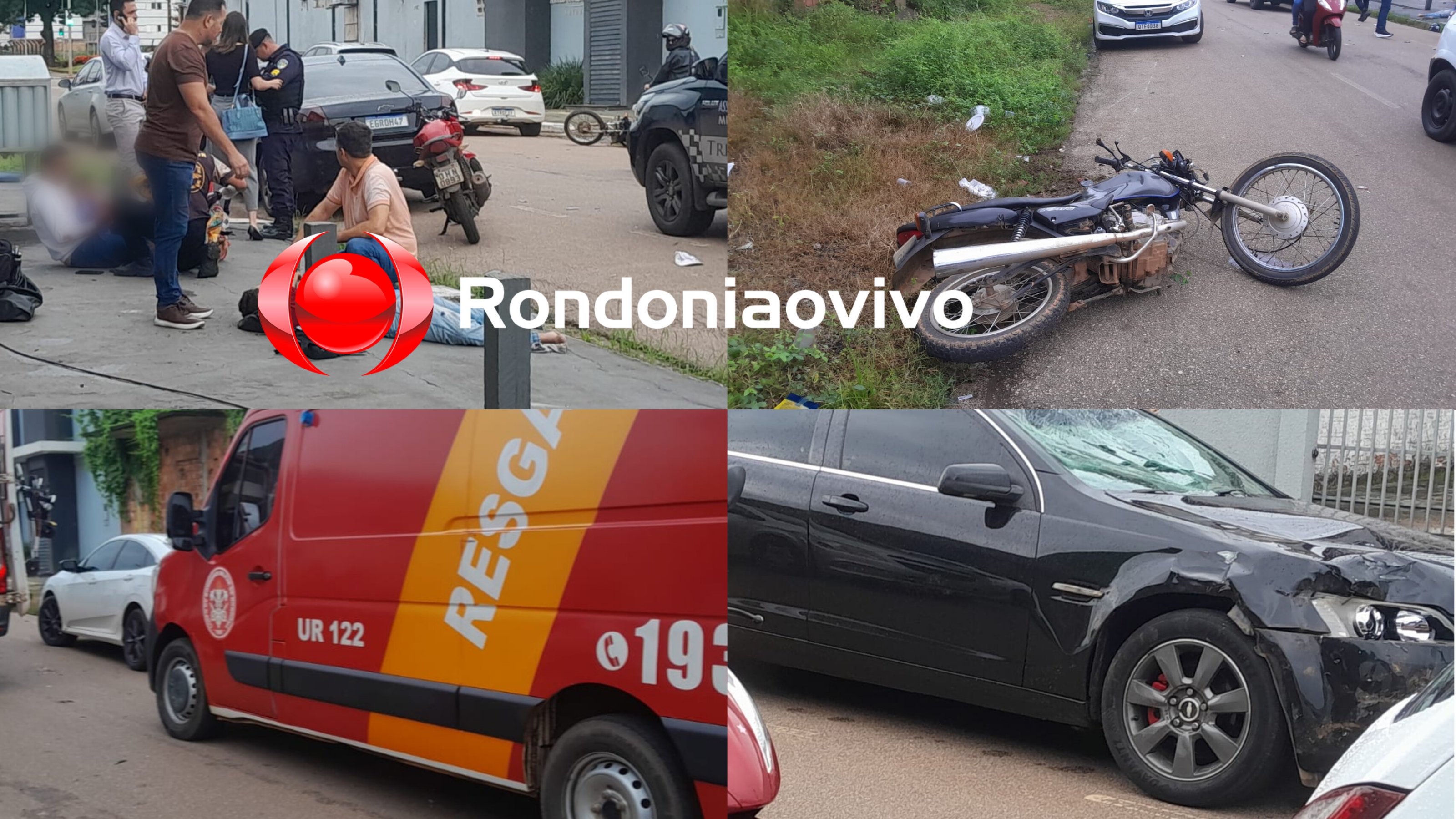 URGENTE: Criança e o pai são vítimas de grave acidente na Duque de Caxias 