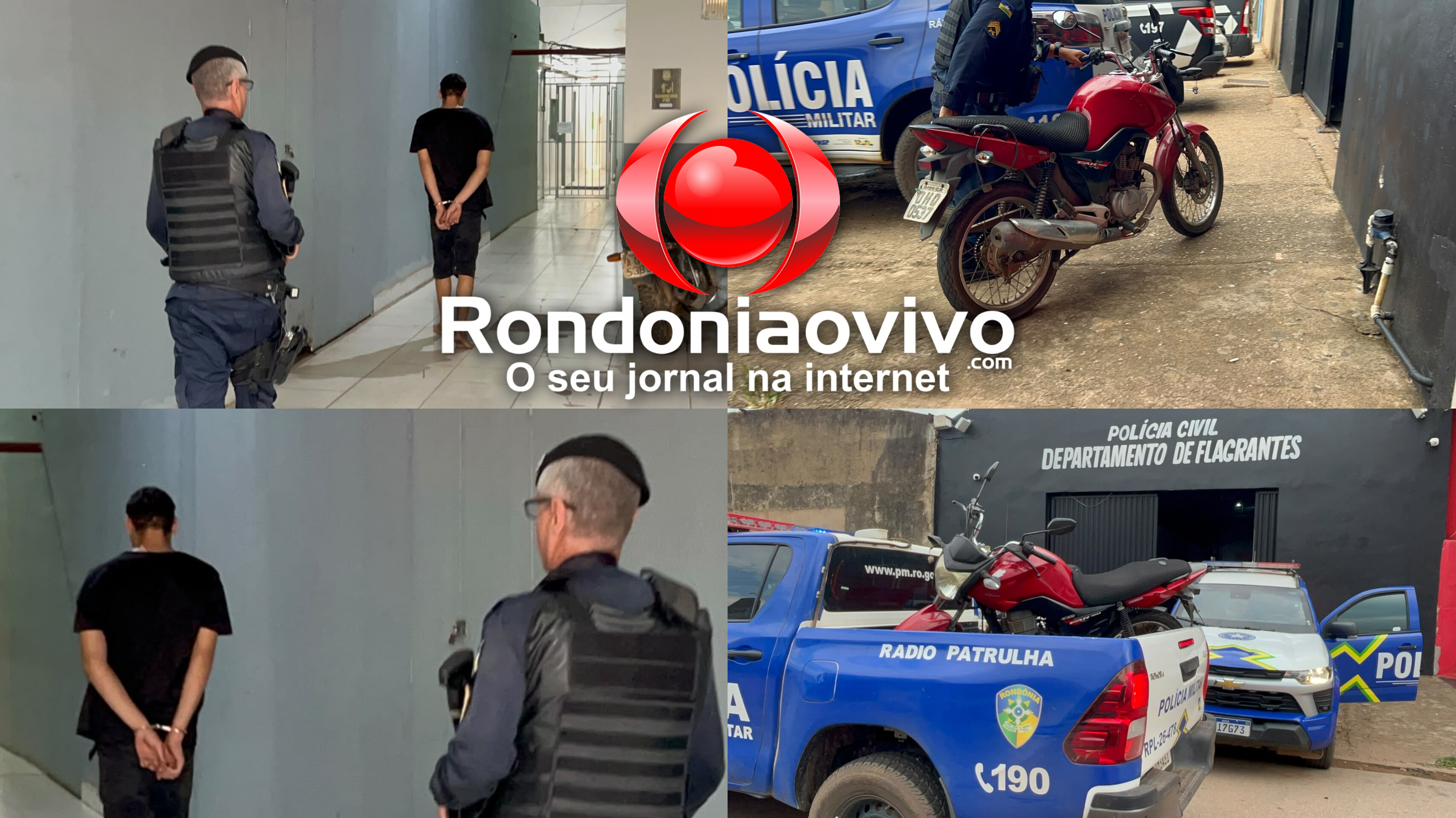 DESPREOCUPADO: Adolescente é flagrado passeando em moto roubada no Cristal da Calama