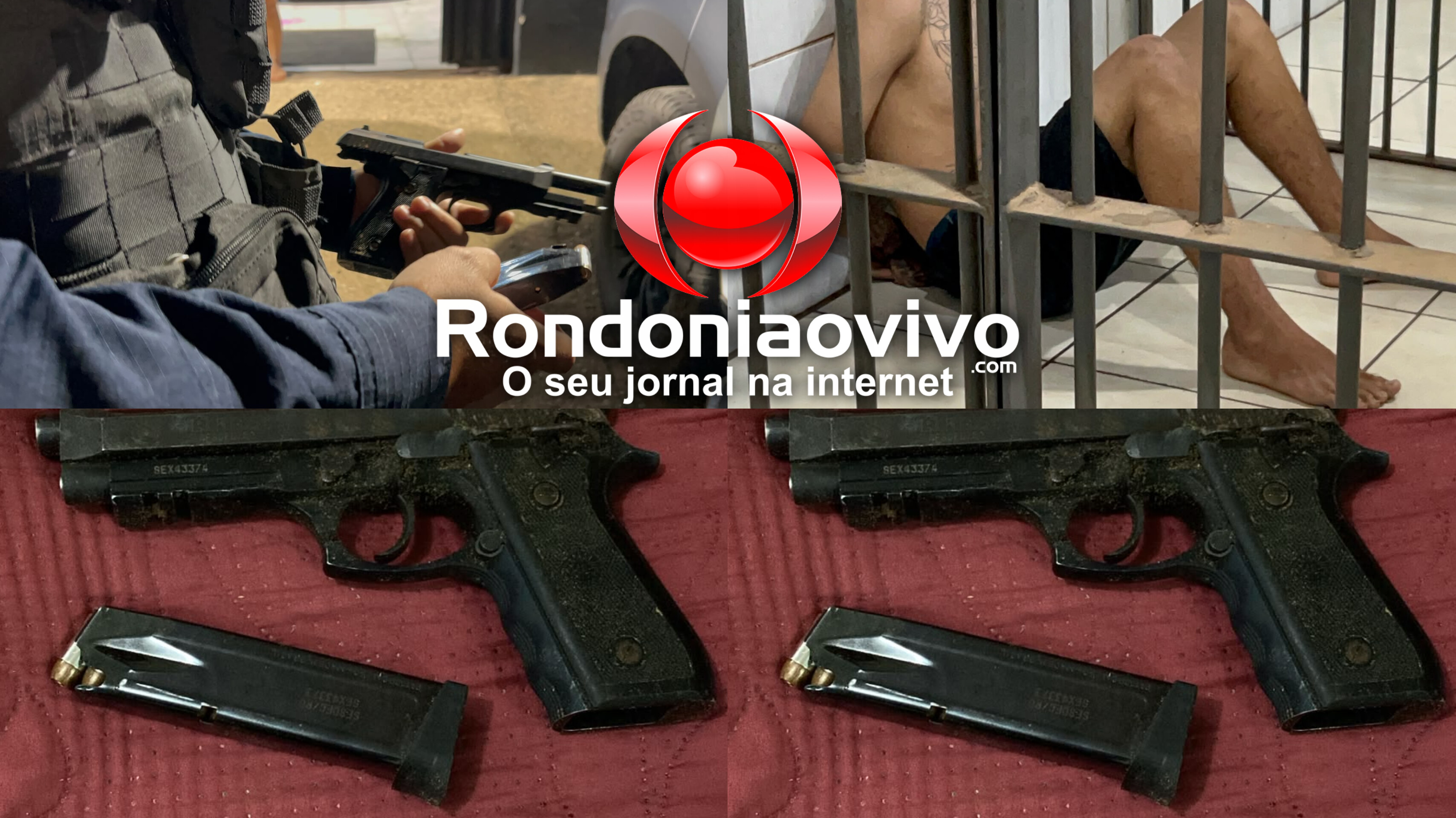 URGENTE: 'GL do CV' é preso após atirar contra mulher no Orgulho do Madeira