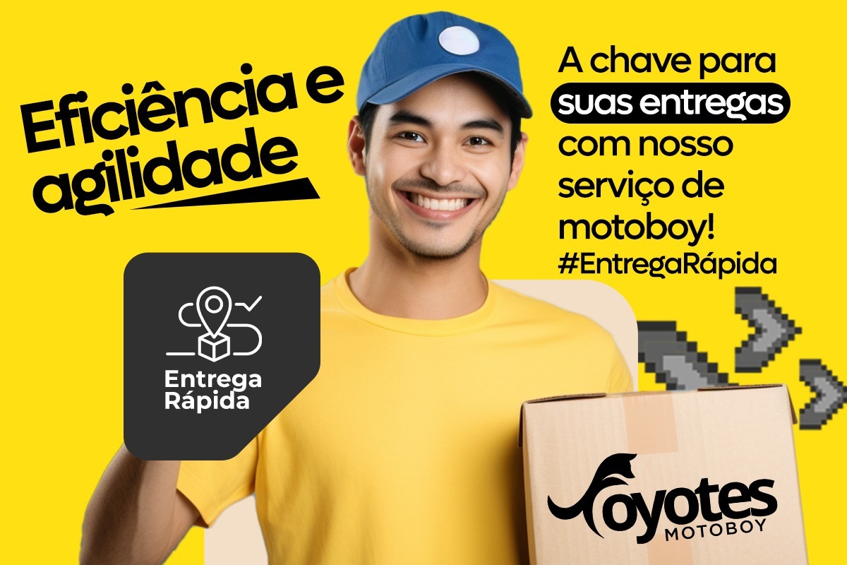 EFICIÊNCIA: Melhore seus serviços de entrega com a Coyotes Motoboy